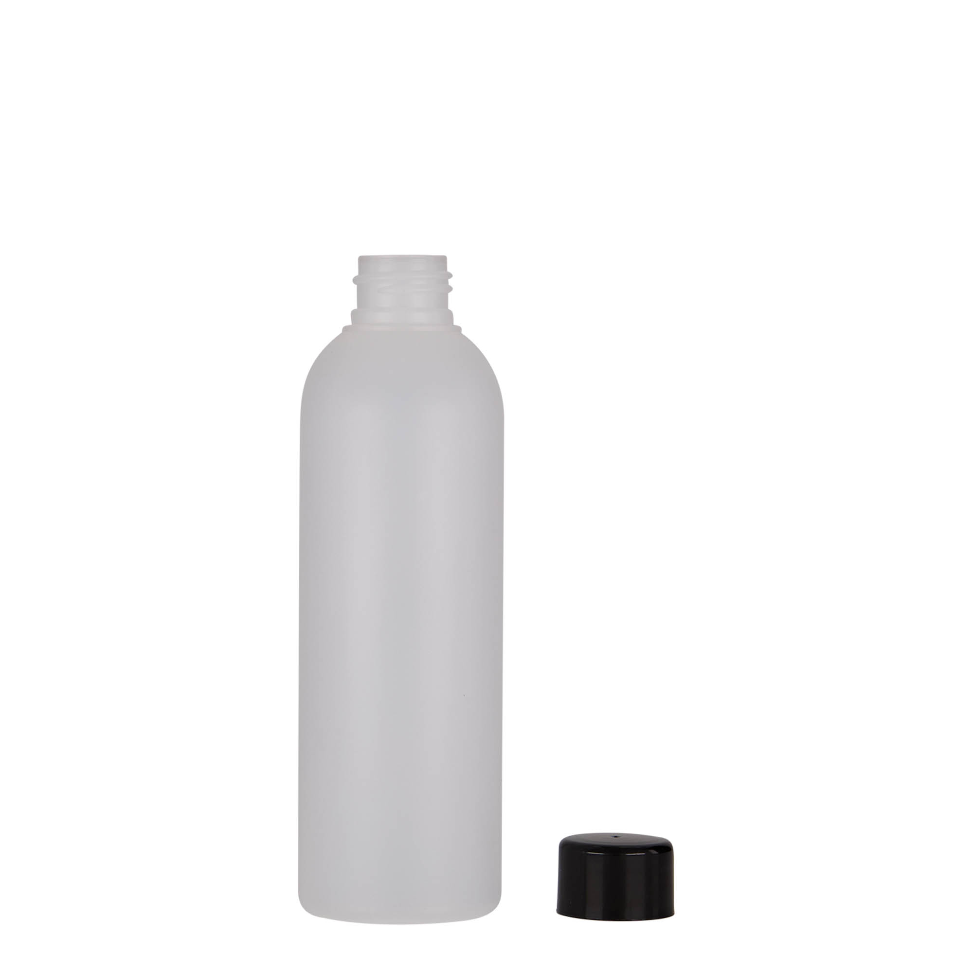 Bouteille en plastique 200 ml 'Tuffy', PEHD, nature, bouchage: 24/410 Bouteille en plastique 200 ml 'Tuffy', PEHD, nature, bouchage: 24/410