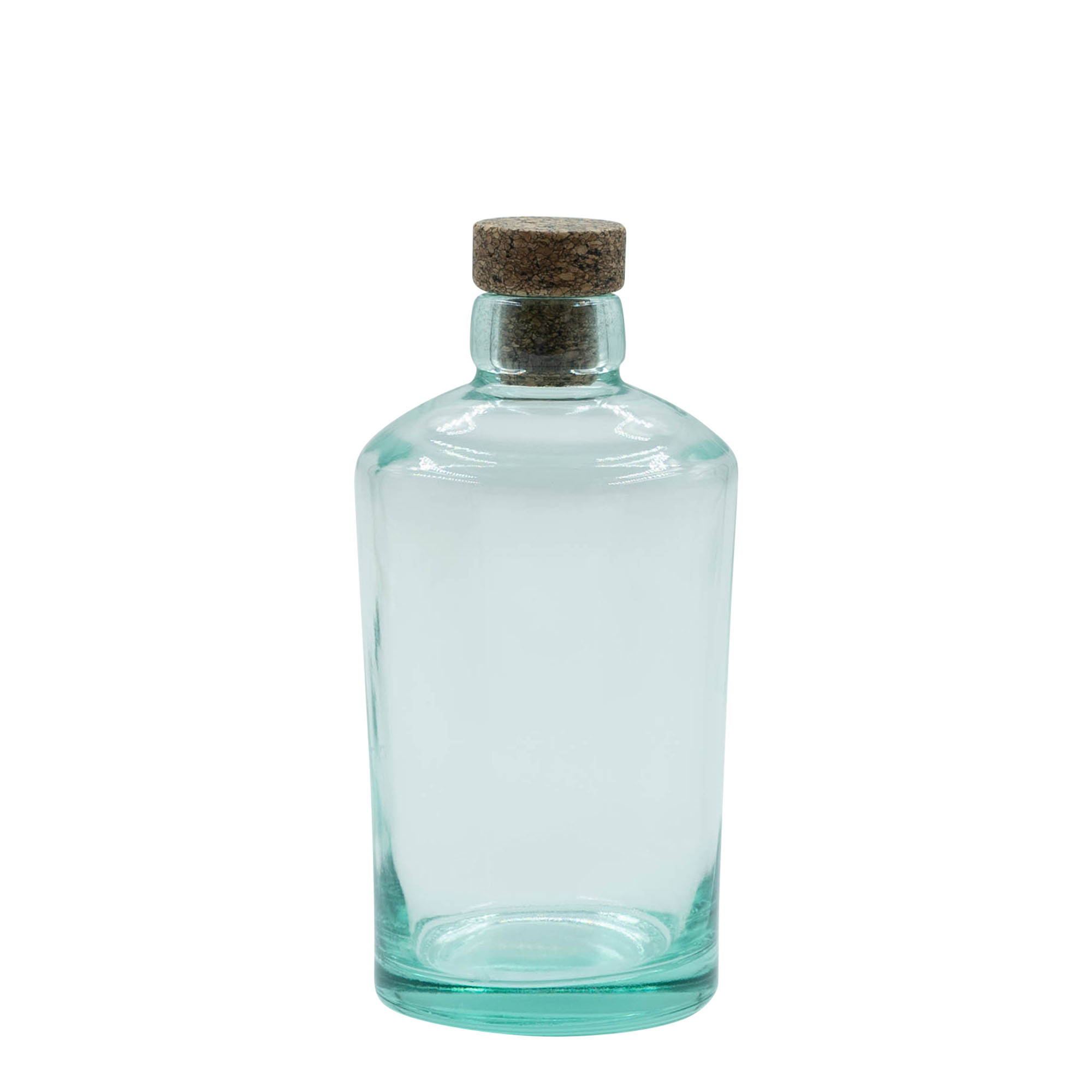 Glazen fles 'Barrel', 500 ml, monding: kurk Glazen fles 'Barrel', 500 ml, monding: kurk