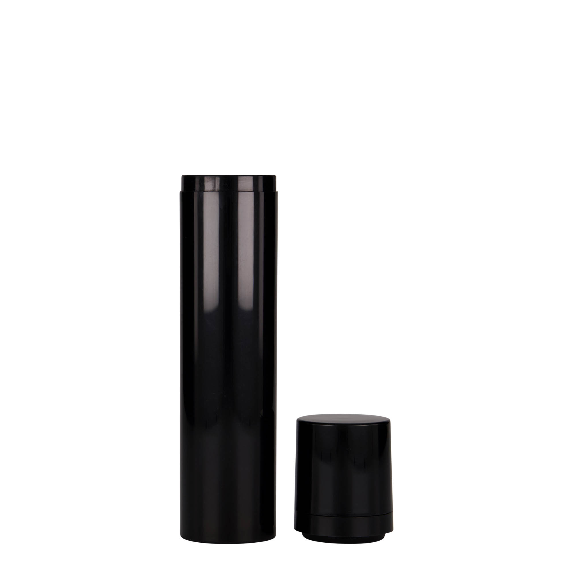 Flacon airless 100 ml 'Mezzo', plastique PP, noir Flacon airless 100 ml 'Mezzo', plastique PP, noir