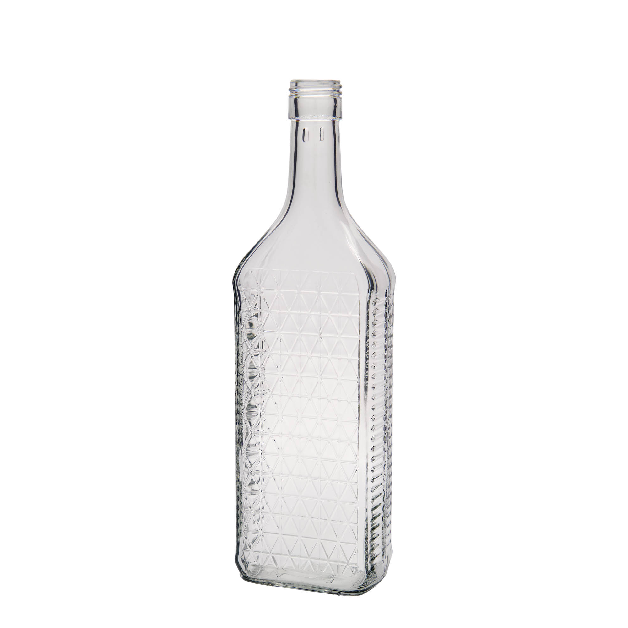 Bouteille en verre 700 ml « Caruso », rectangulaire, bouchage: PP 31,5