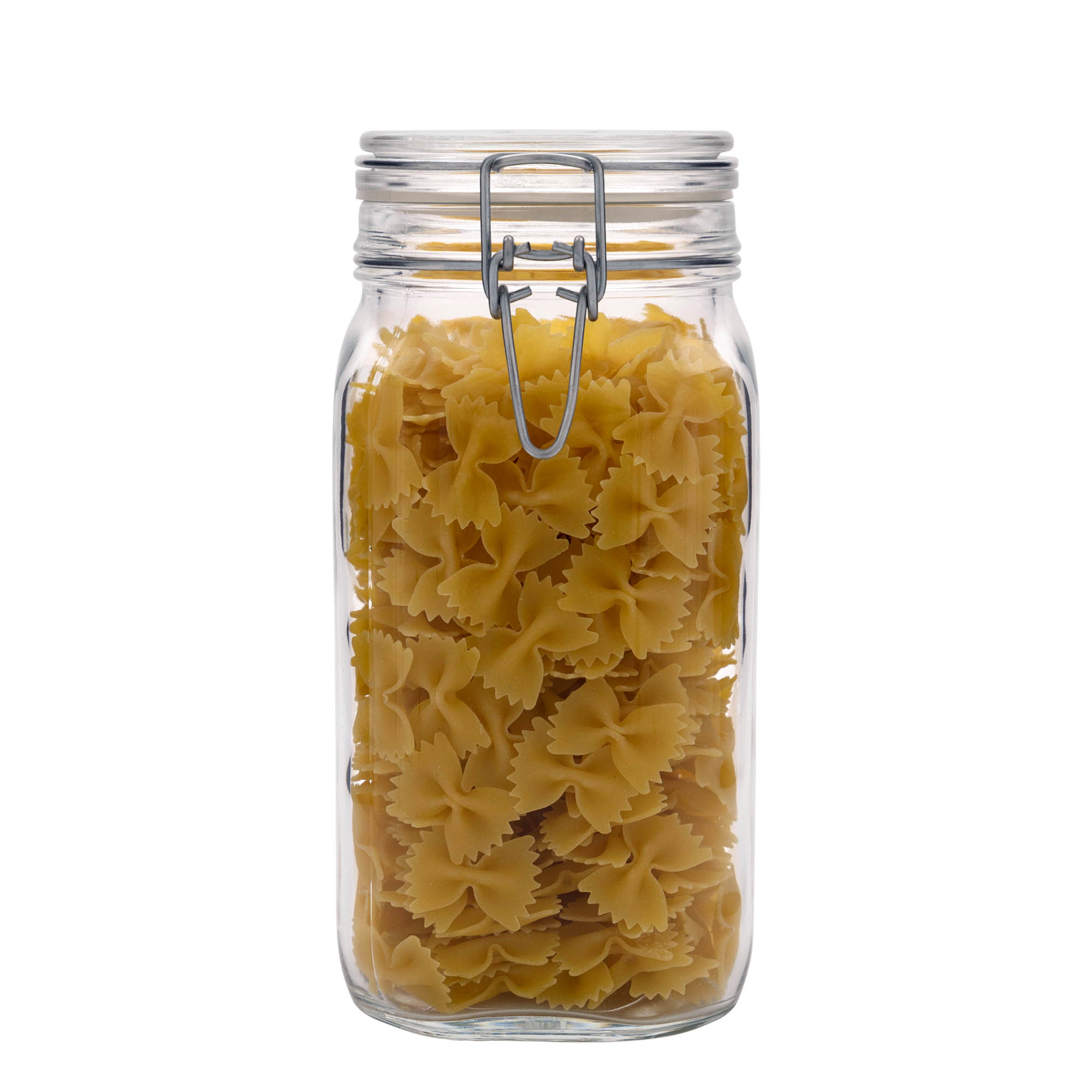 Bocal à fermeture mécanique 1 500 ml « Fido », carré, bouchage: bouchon mécanique
