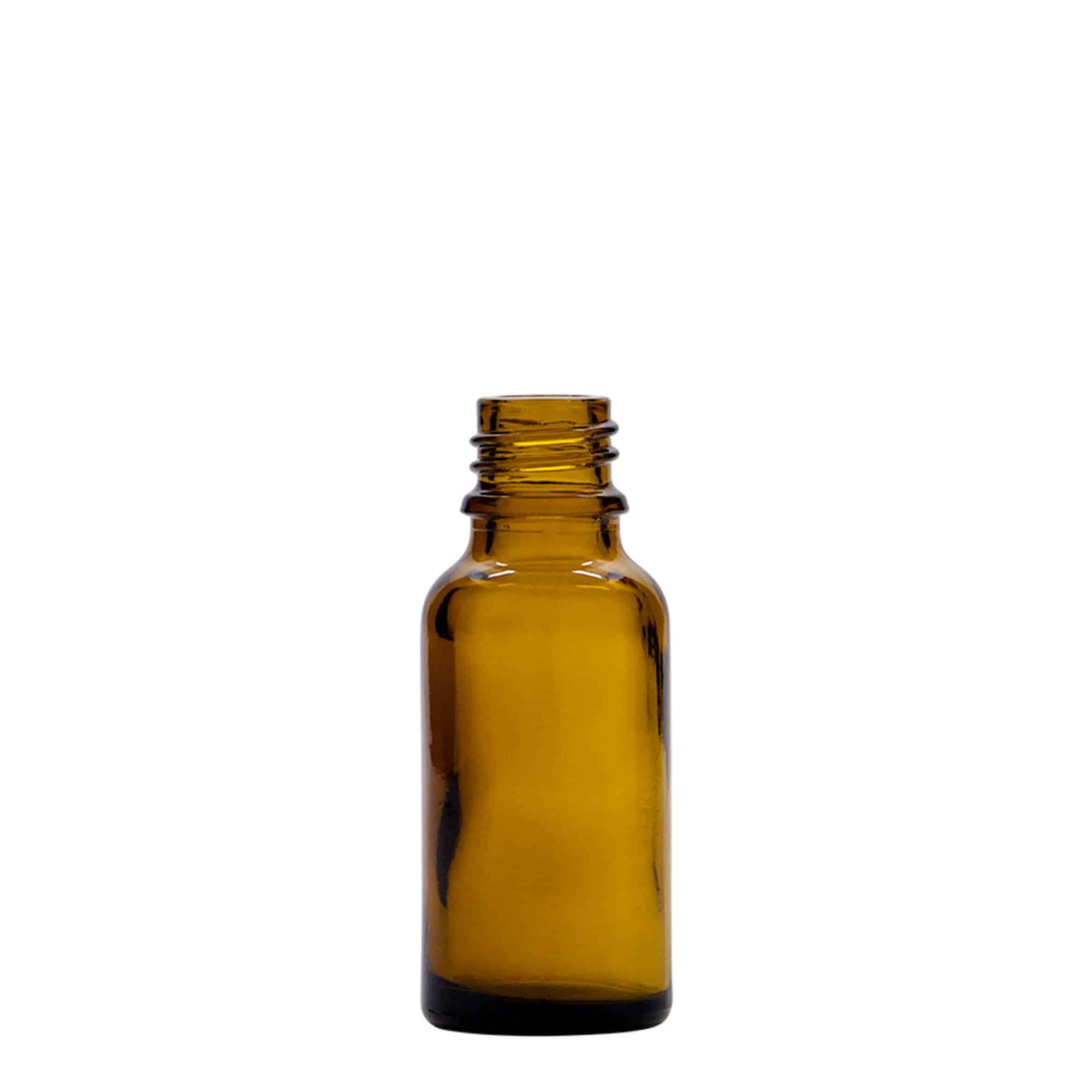 Sprayfles medicijn, 20 ml, glas, bruin, monding: DIN 18