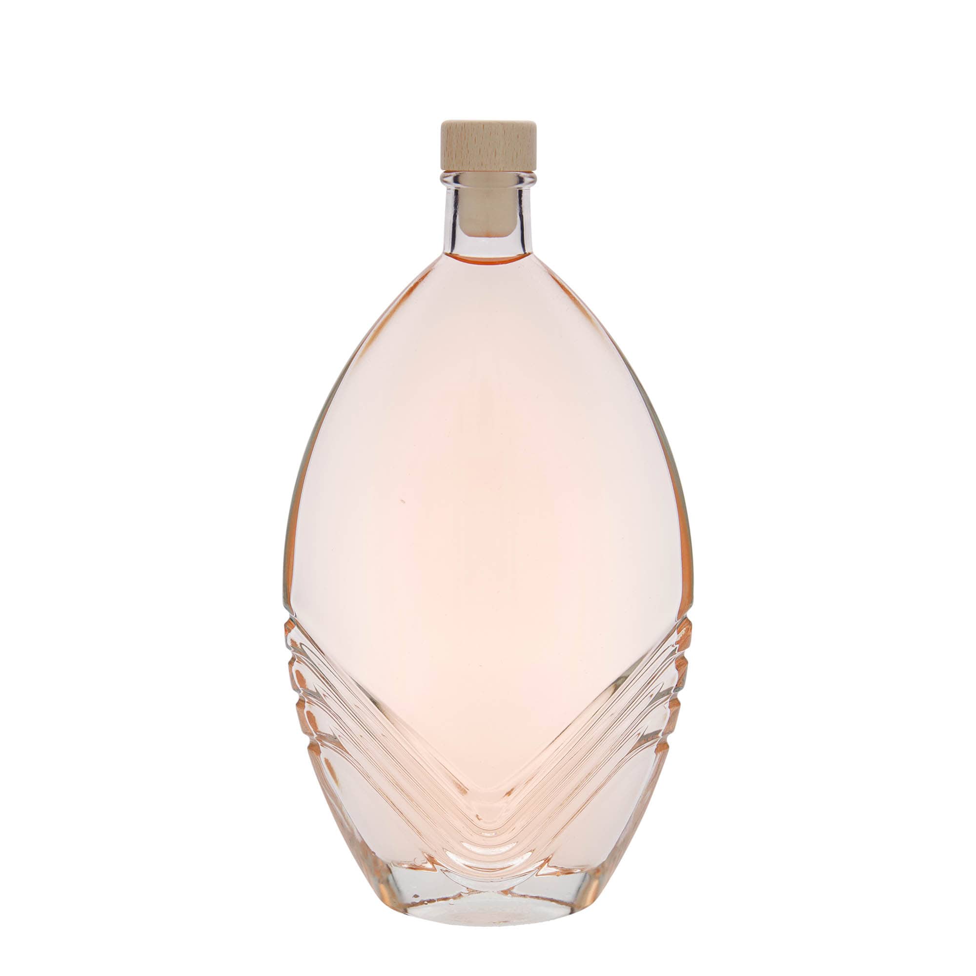 Bouteille en verre 500 ml 'Florence', ovale, bouchage: bouchon