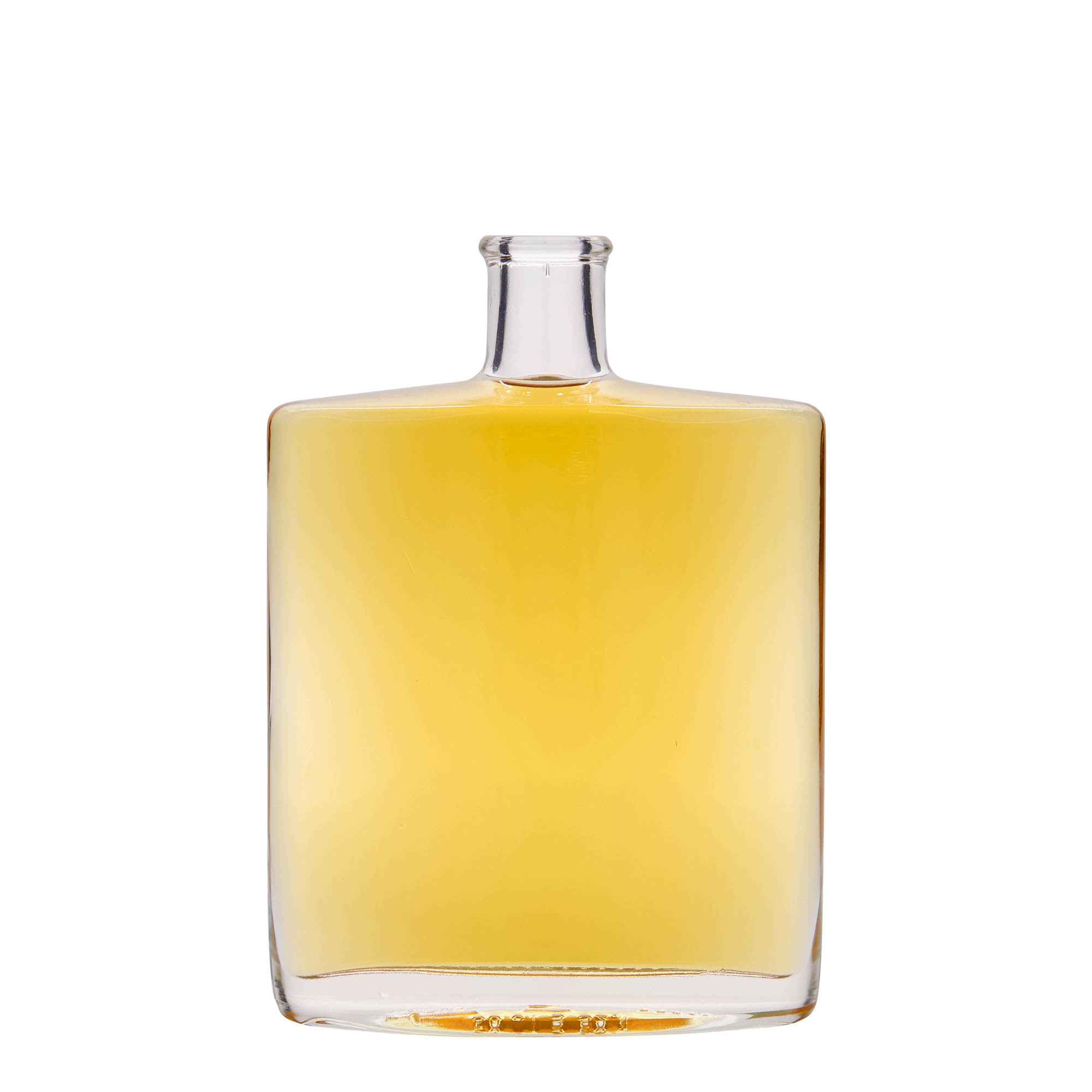 Glazen fles 'Zorbas', 500 ml, ovaal, monding: kurk Glazen fles 'Zorbas', 500 ml, ovaal, monding: kurk