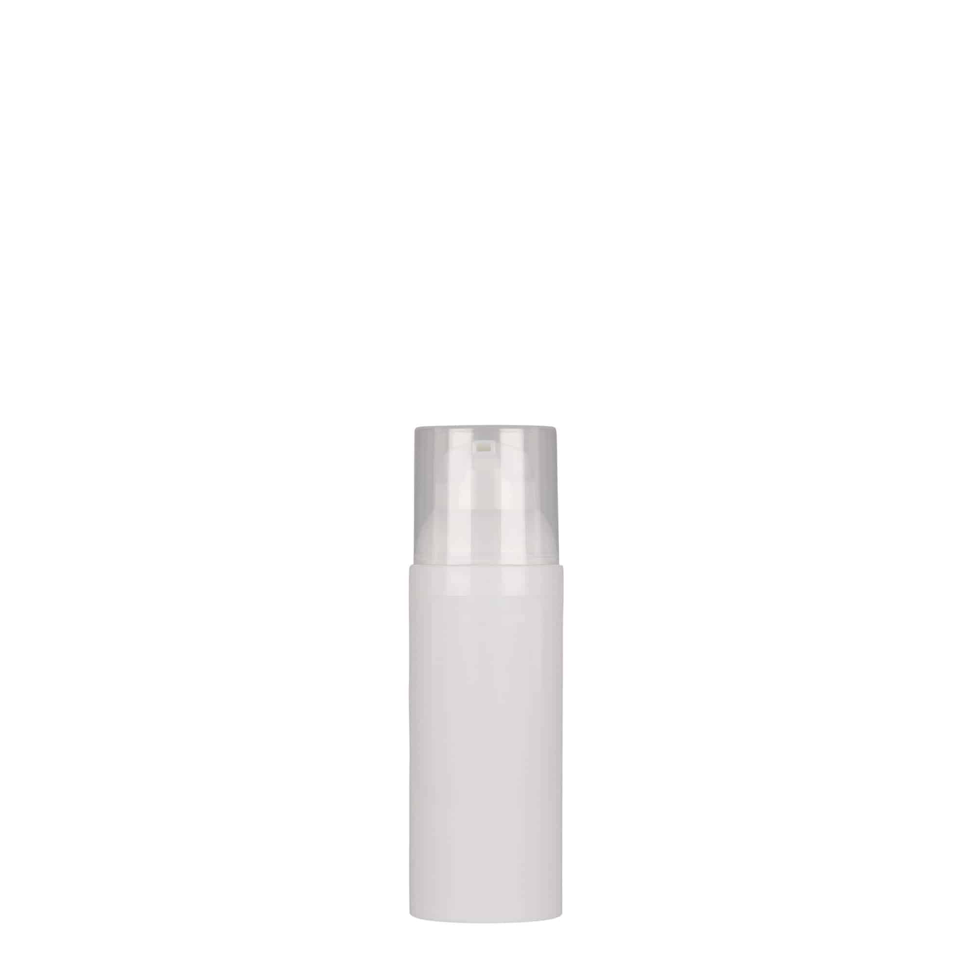 Flacon airless 50 ml 'Mezzo', plastique PP, blanc