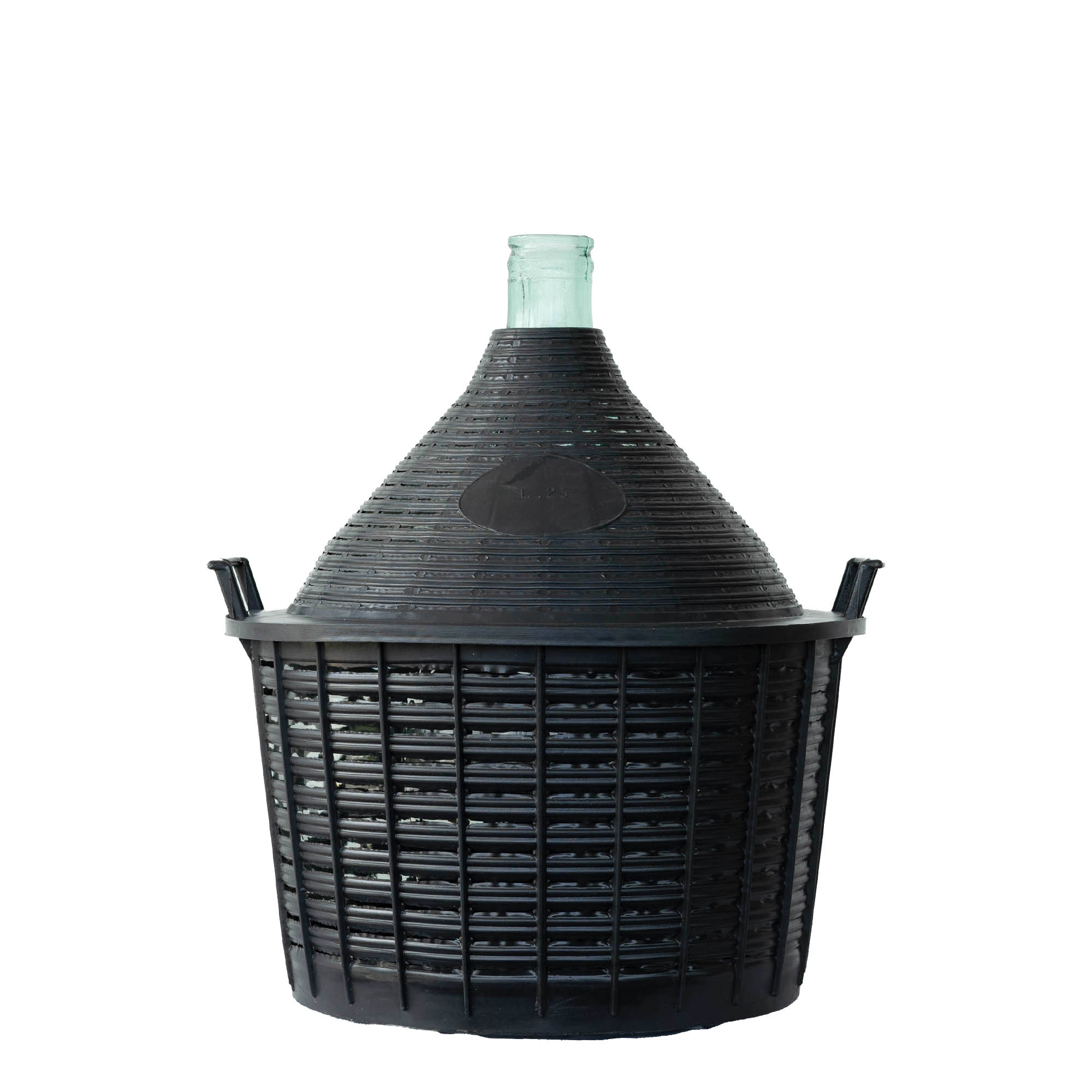 Dame-jeanne 25 l à col étroit, verre, bouchage: couvercle cloche Dame-jeanne 25 l à col étroit, verre, bouchage: couvercle cloche