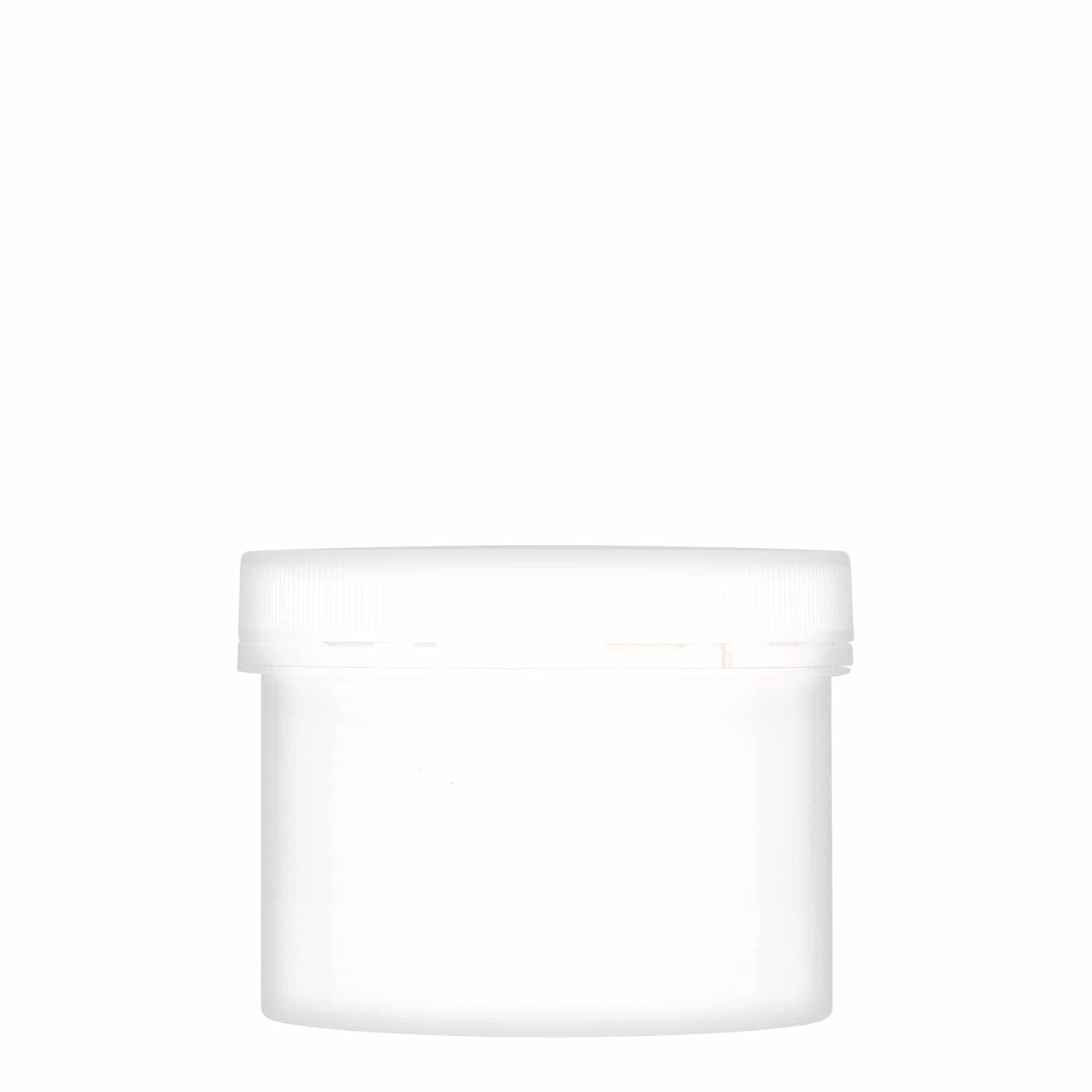 Boîte en plastique 300 ml 'Securilock', PP, blanche, bouchage: Bougage à vis