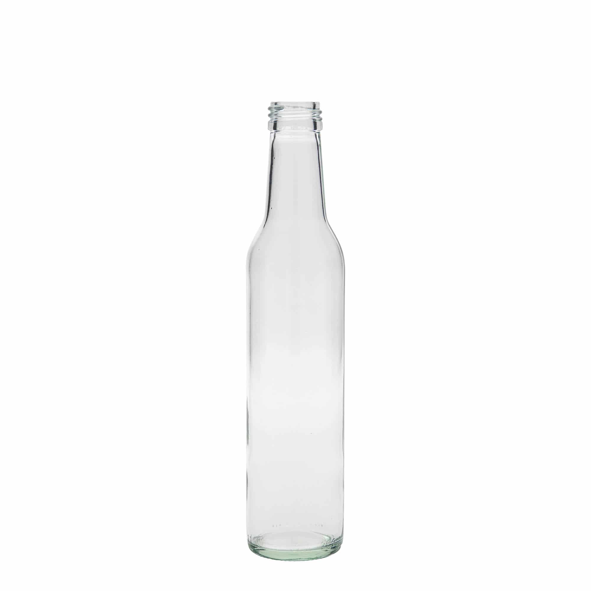 Glazen fles 'Cilindrica', 250 ml, monding: PP 28 Glazen fles 'Cilindrica', 250 ml, monding: PP 28