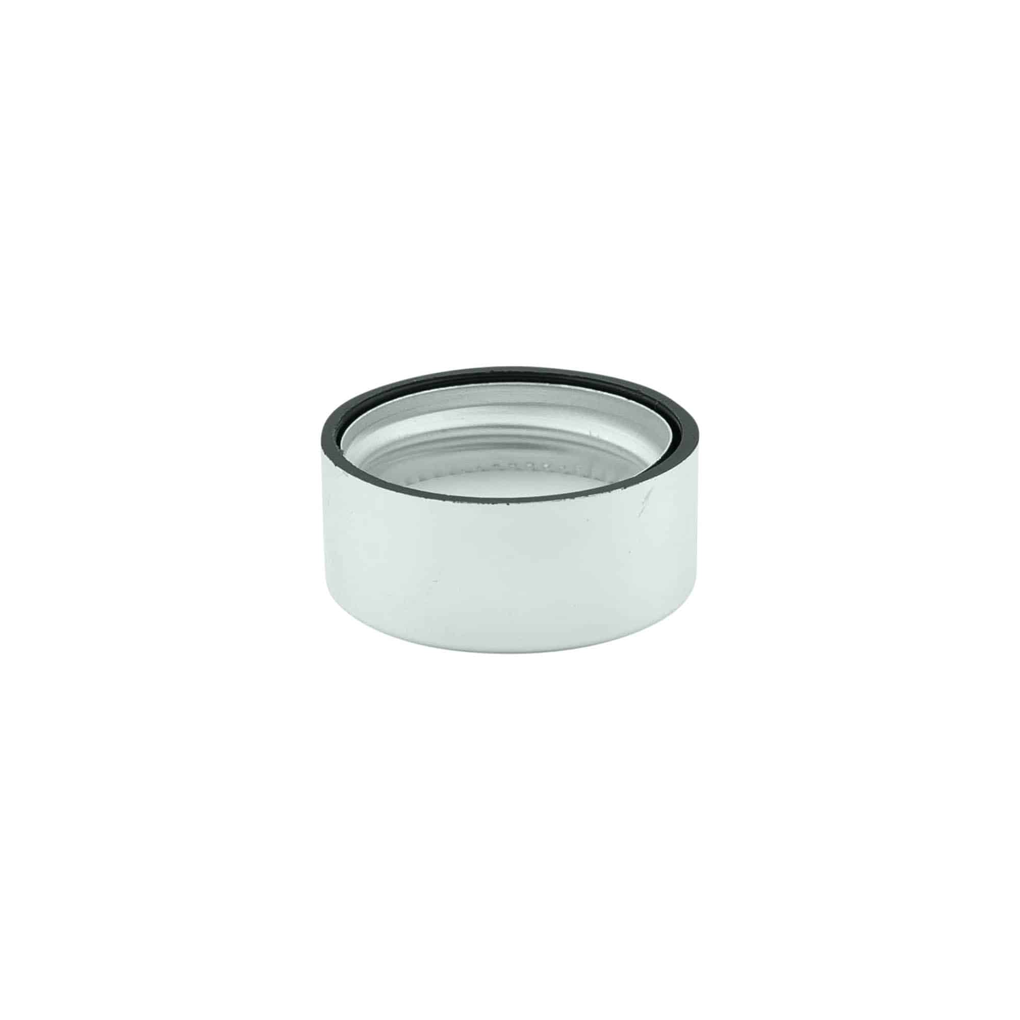 Schroefsluiting, ABS-kunststof, zilver, voor monding: GPI 28/400