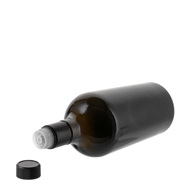 Azijn-/oliefles 'Oleum', 750 ml, glas, antiekgroen, monding: DOP Azijn-/oliefles 'Oleum', 750 ml, glas, antiekgroen, monding: DOP