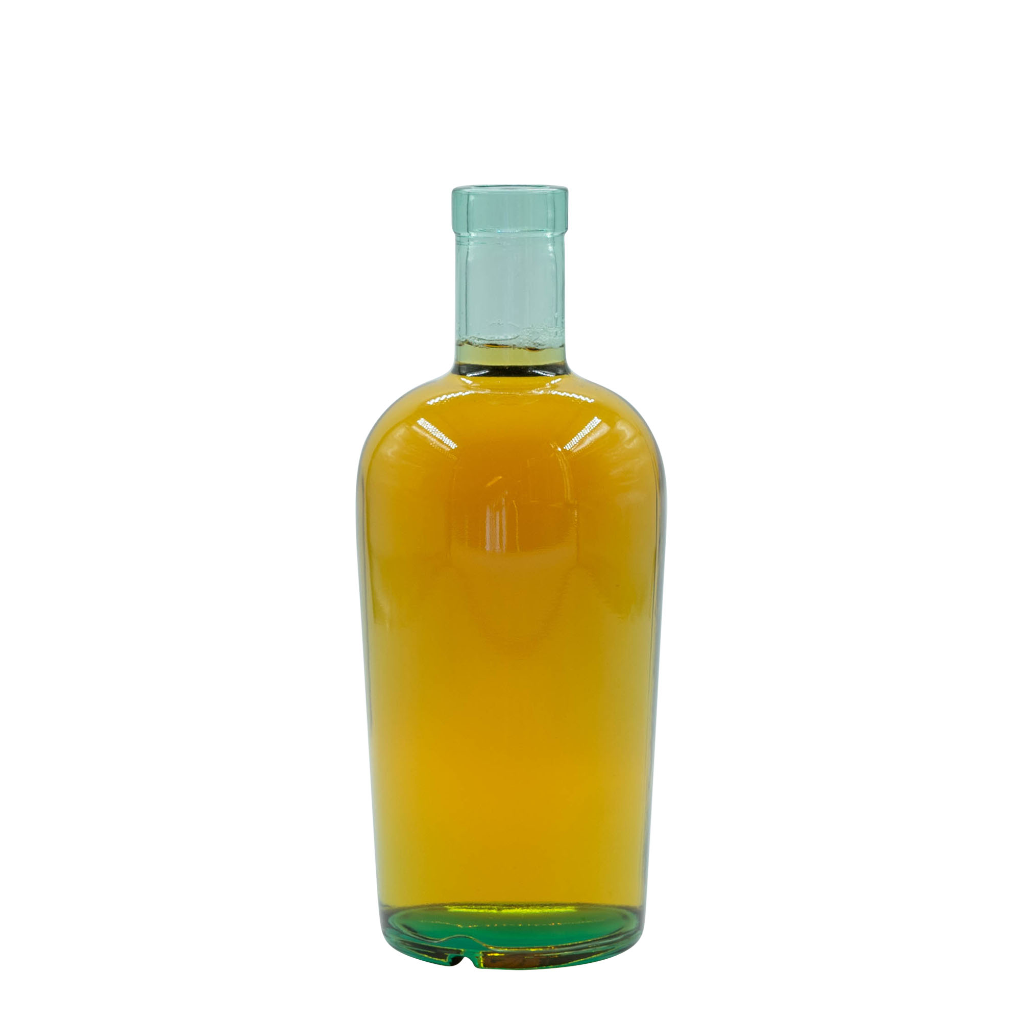 Bouteille en verre 700 ml 'Teo Light', ouverture : bouchon en liège