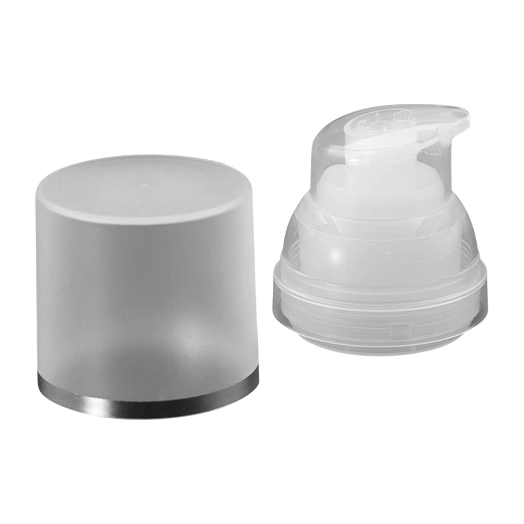 Flacon airless tête de pompe 'Mezzo', plastique PP, nature Flacon airless tête de pompe 'Mezzo', plastique PP, nature