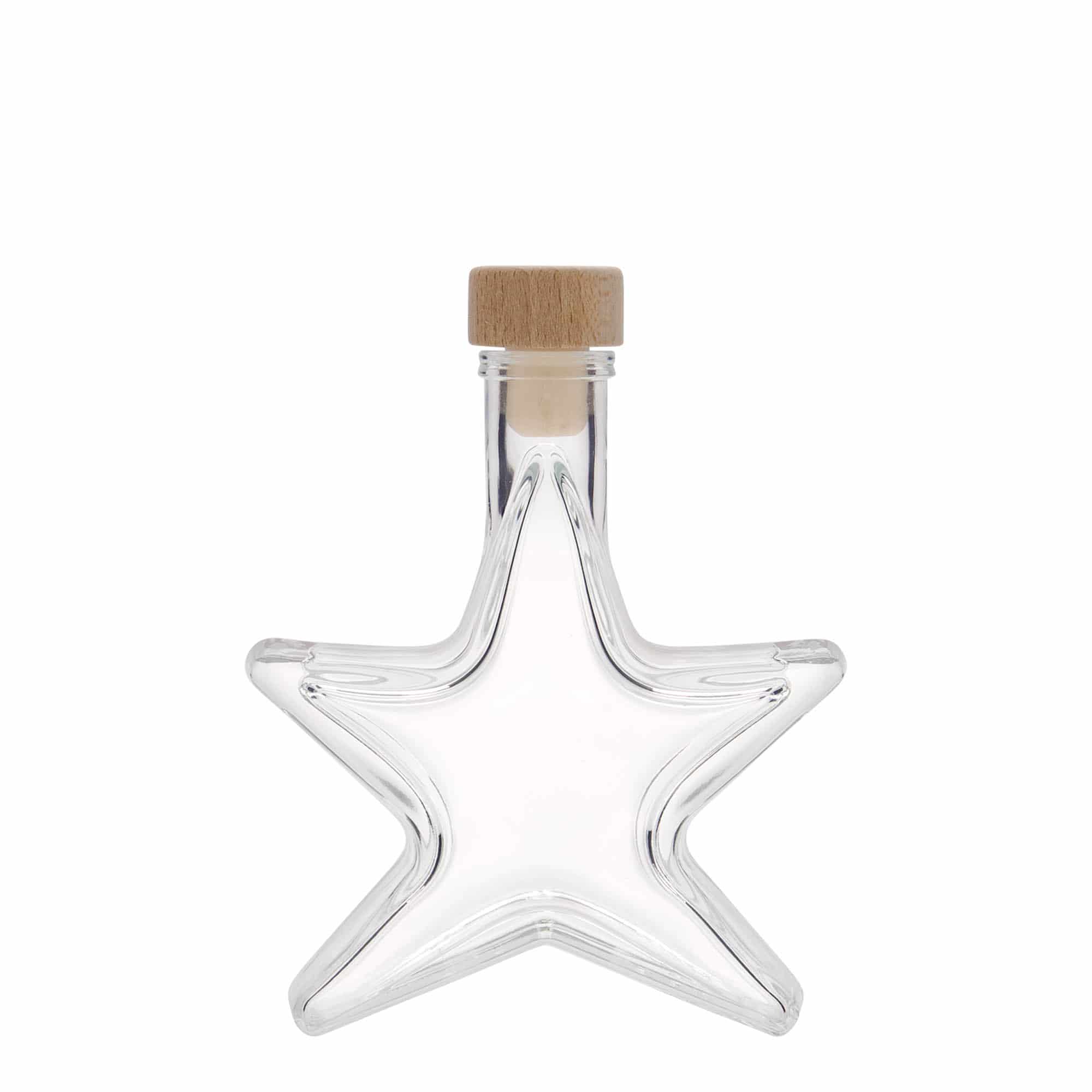 Bouteille en verre 100 ml 'Étoile', bouchage: bouchon