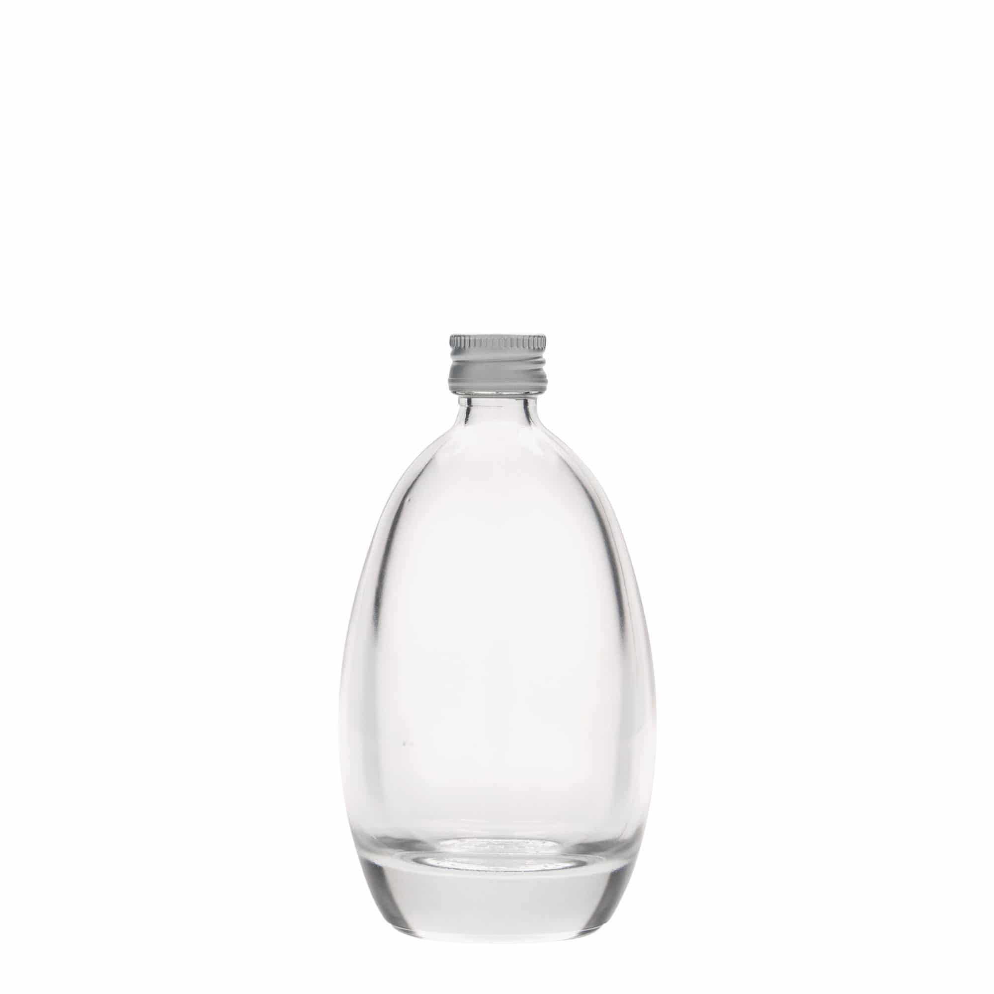 Glazen fles 'Ei', 100 ml, monding: PP 18