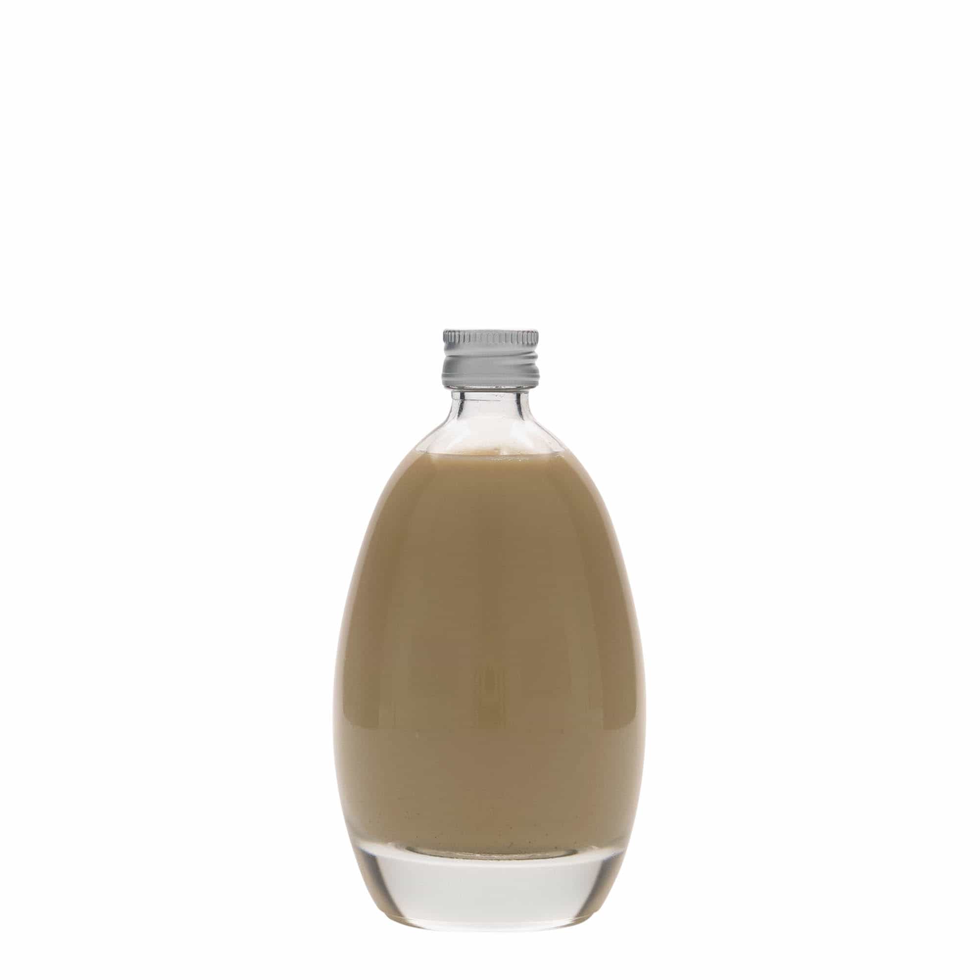 Glazen fles 'Ei', 100 ml, monding: PP 18