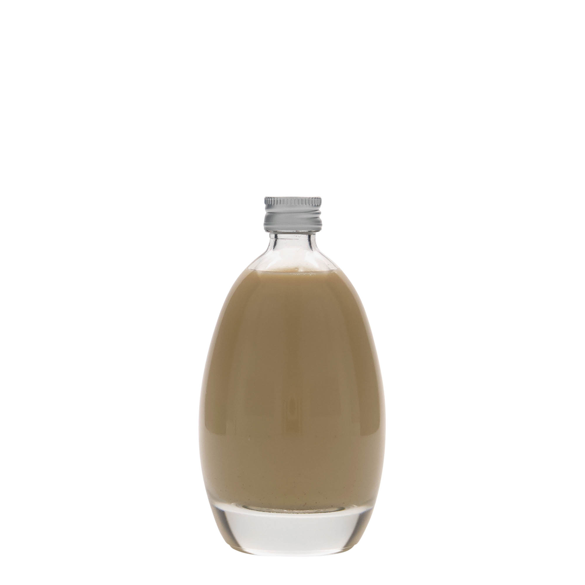 Bouteille en verre 100 ml « Œuf », bouchage: PP 18