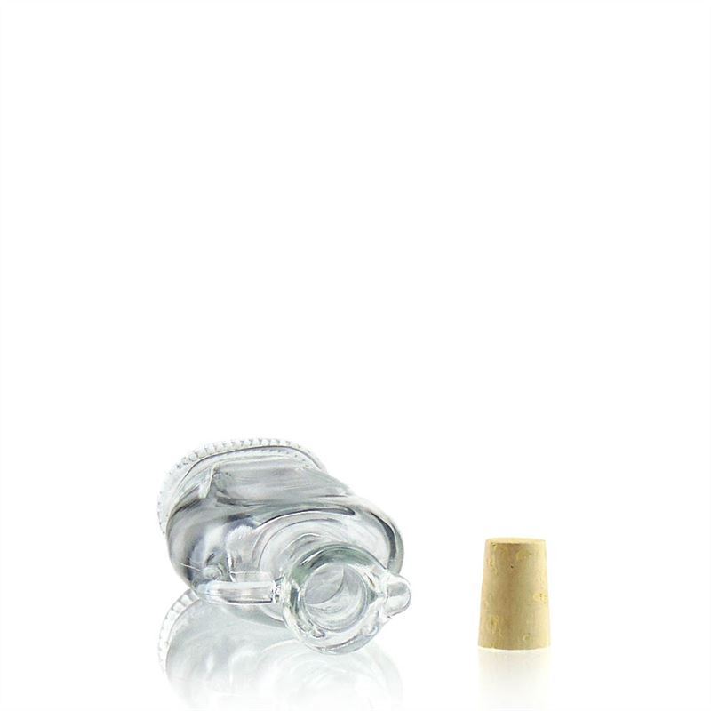 Bouteille en verre 250 ml « Eleganta », ovale, bouchage: bouchon