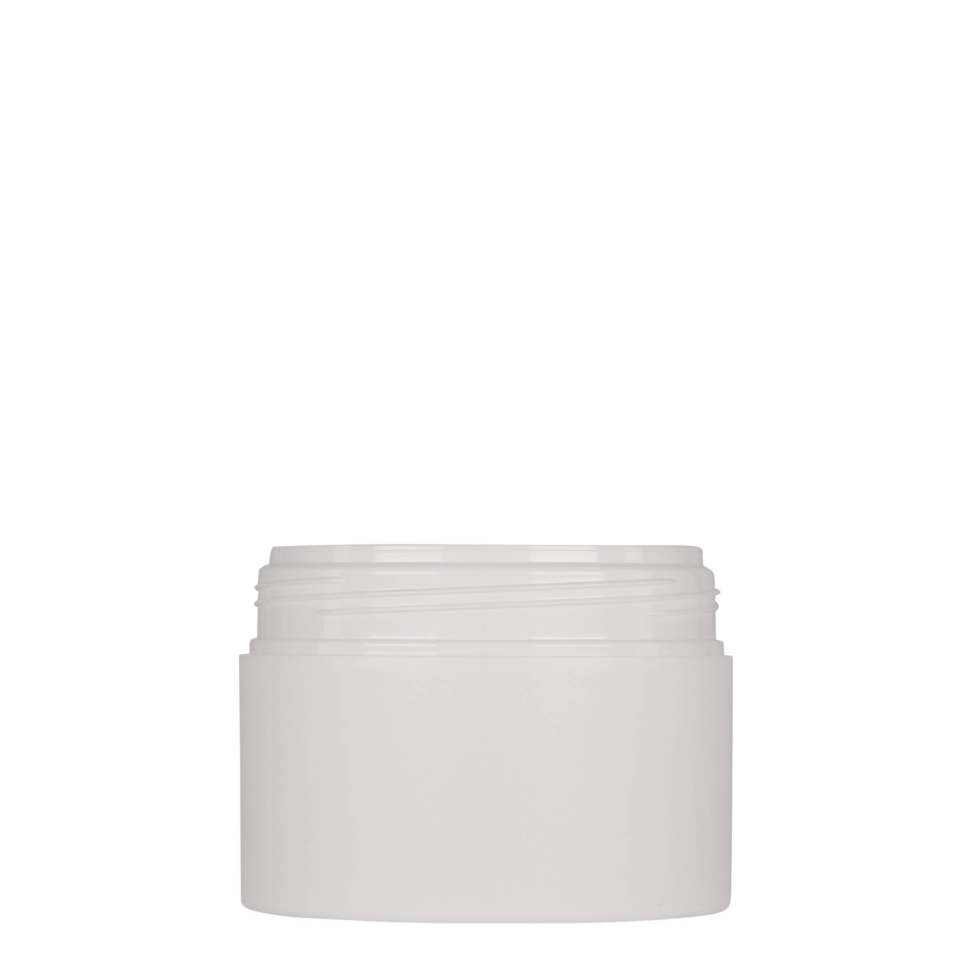 Boîte en plastique 150 ml 'Antonella', PP, blanche, bouchage: Bougage à vis