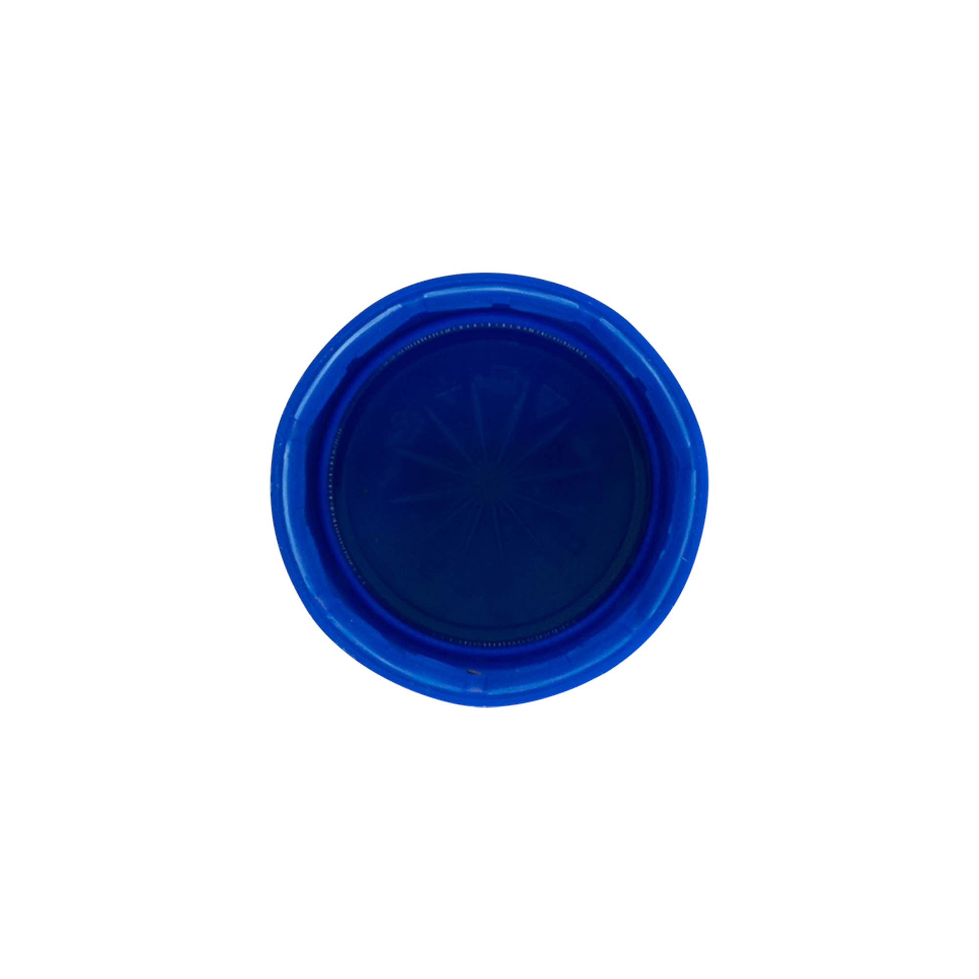 Schroefsluiting tweestartschroefdraad, PE-kunststof, blauw, voor monding: pet, 38 mm