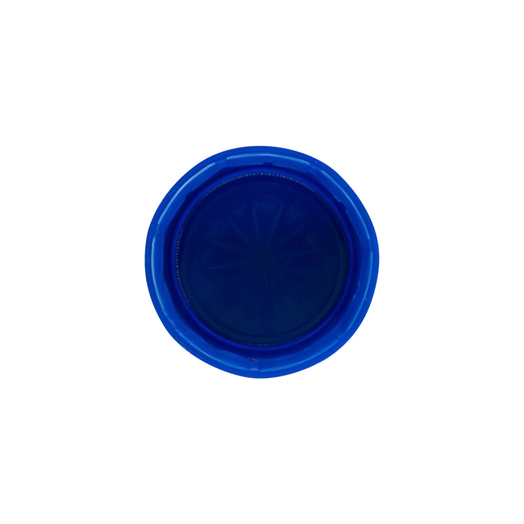 Schroefsluiting tweestartschroefdraad, PE-kunststof, blauw, voor monding: pet, 38 mm