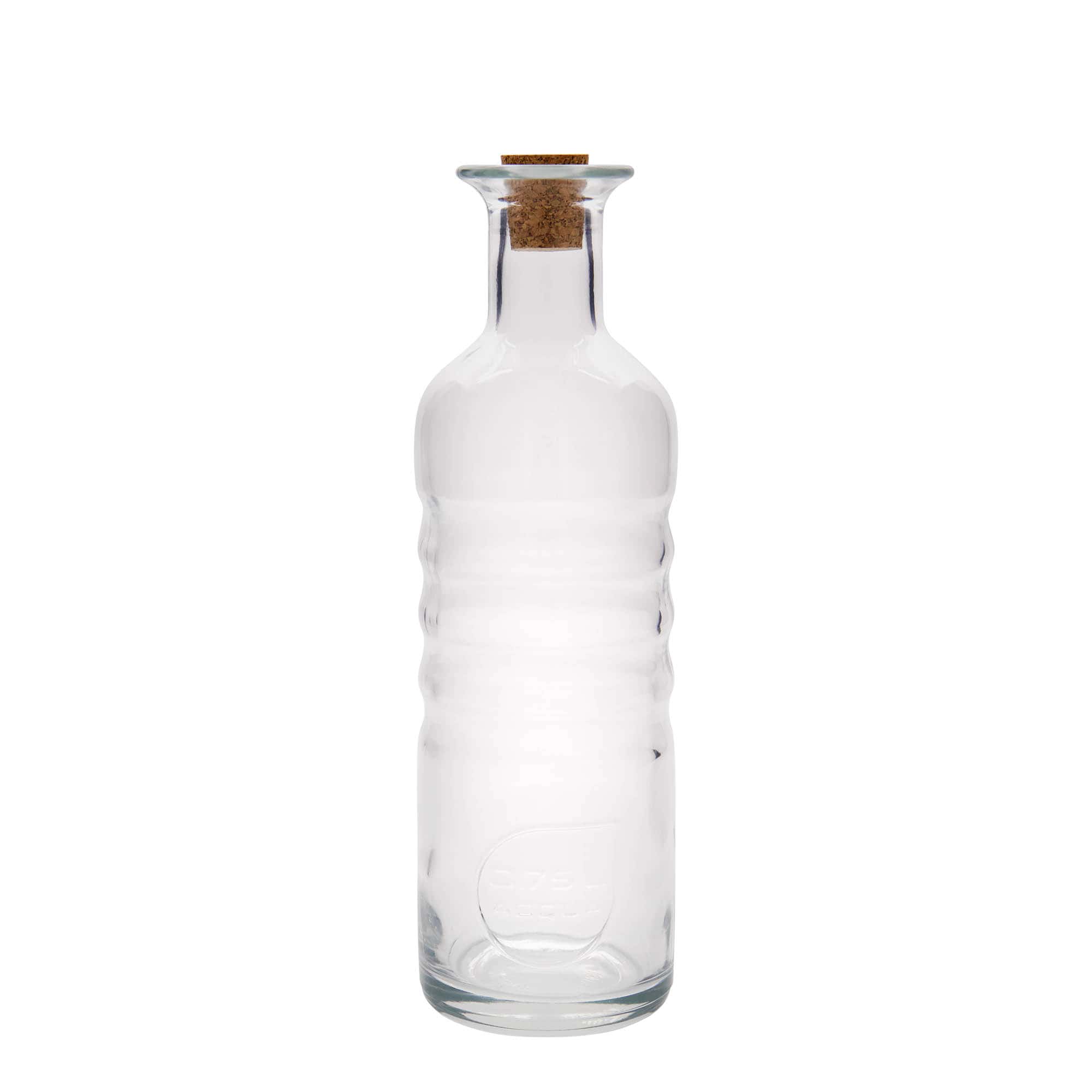 Glazen fles 'Optima Acqua', 750 ml, monding: kurk