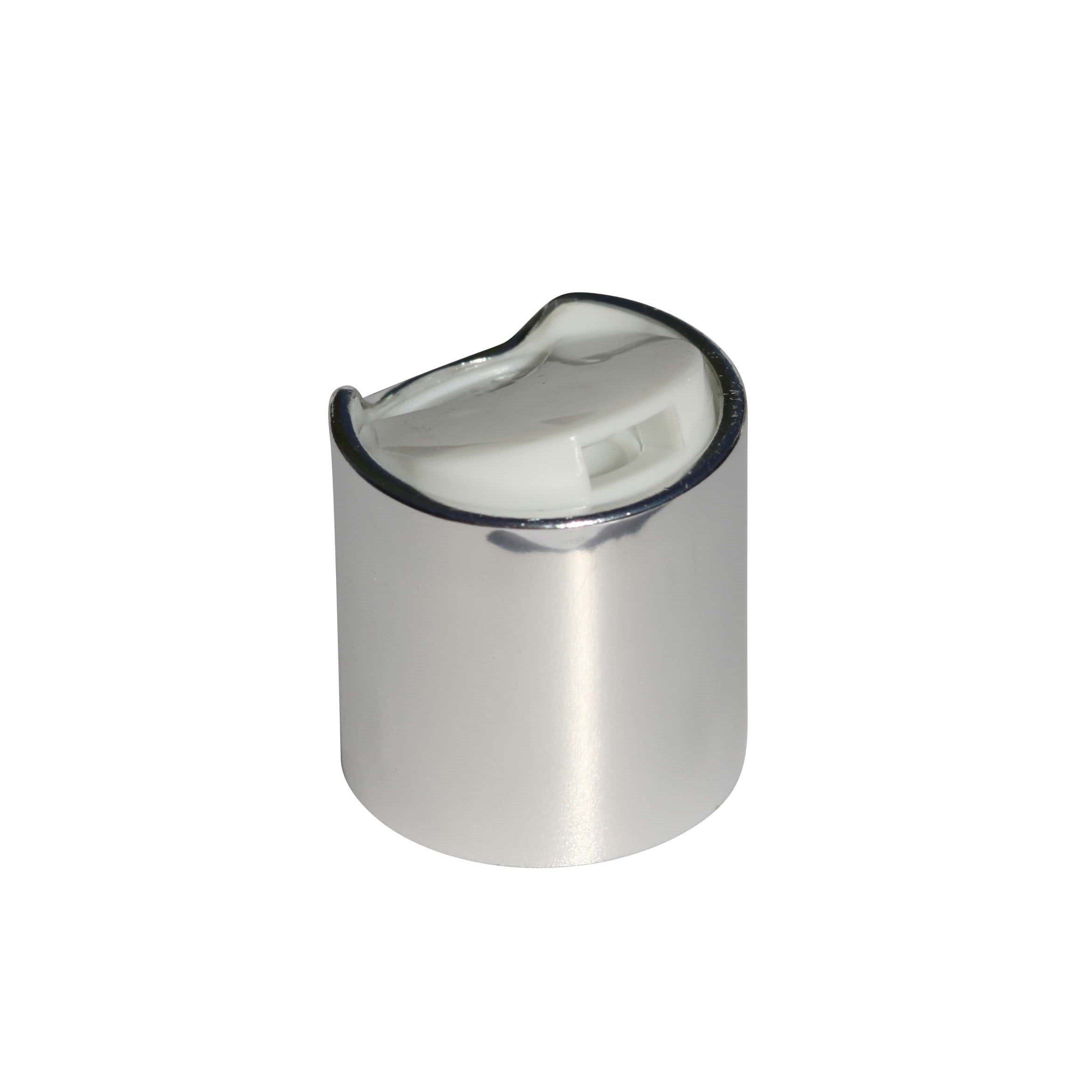 Schroefsluiting Disc Top, PP-kunststof, zilver, voor monding: 24/410
