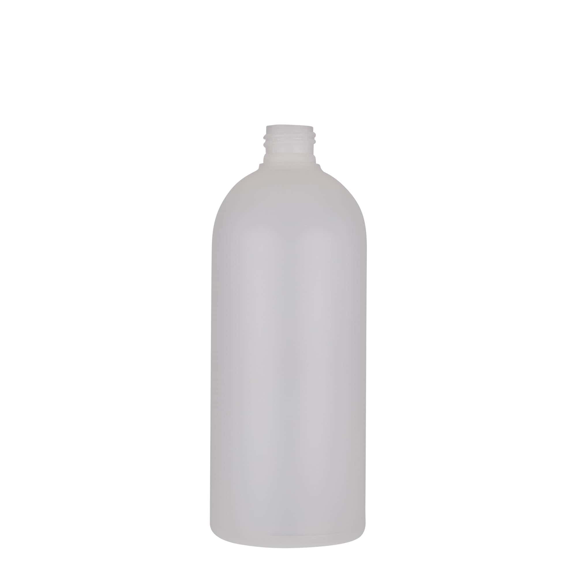 Plastic fles 'Tuffy', 500 ml, HDPE, naturel, monding: 24/410 Plastic fles 'Tuffy', 500 ml, HDPE, naturel, monding: 24/410