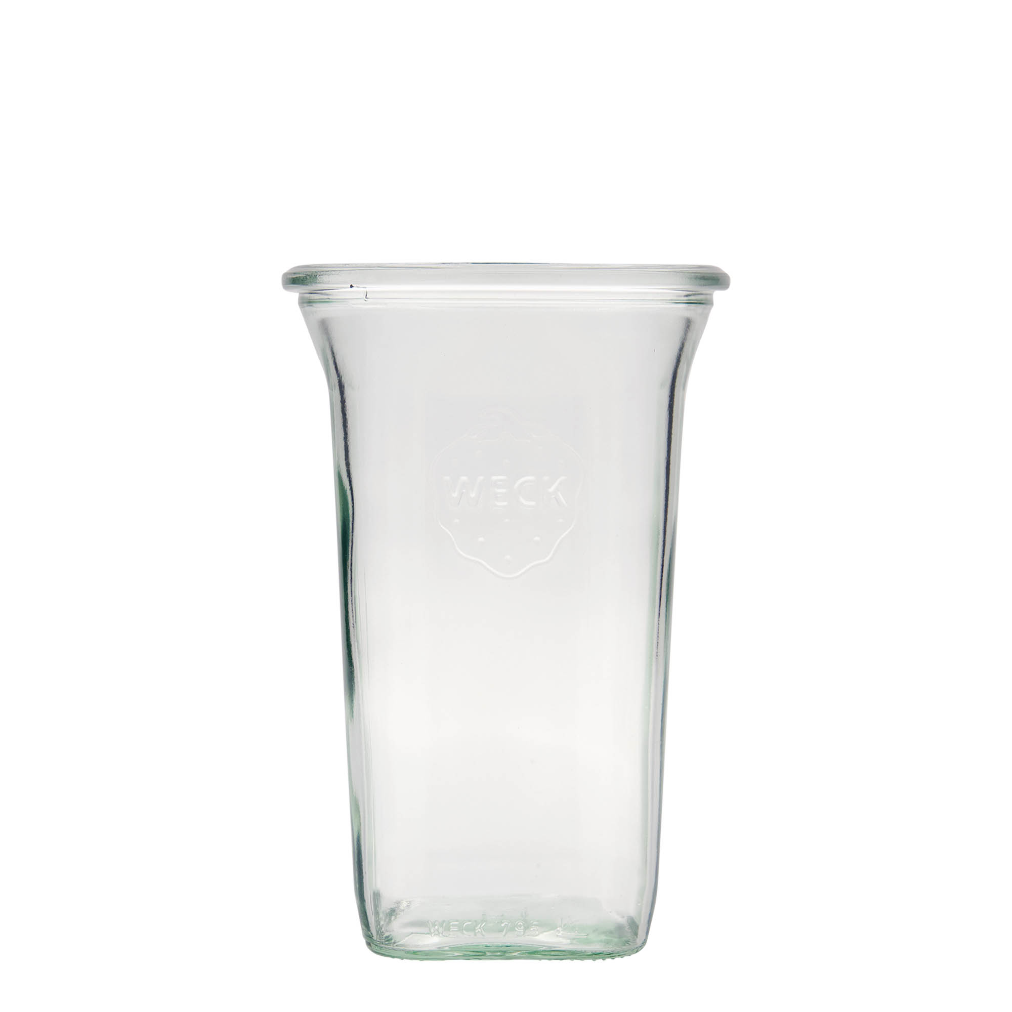 Bocal WECK quadro 795 ml , carré, bouchage: bords arrondis Bocal WECK quadro 795 ml , carré, bouchage: bords arrondis