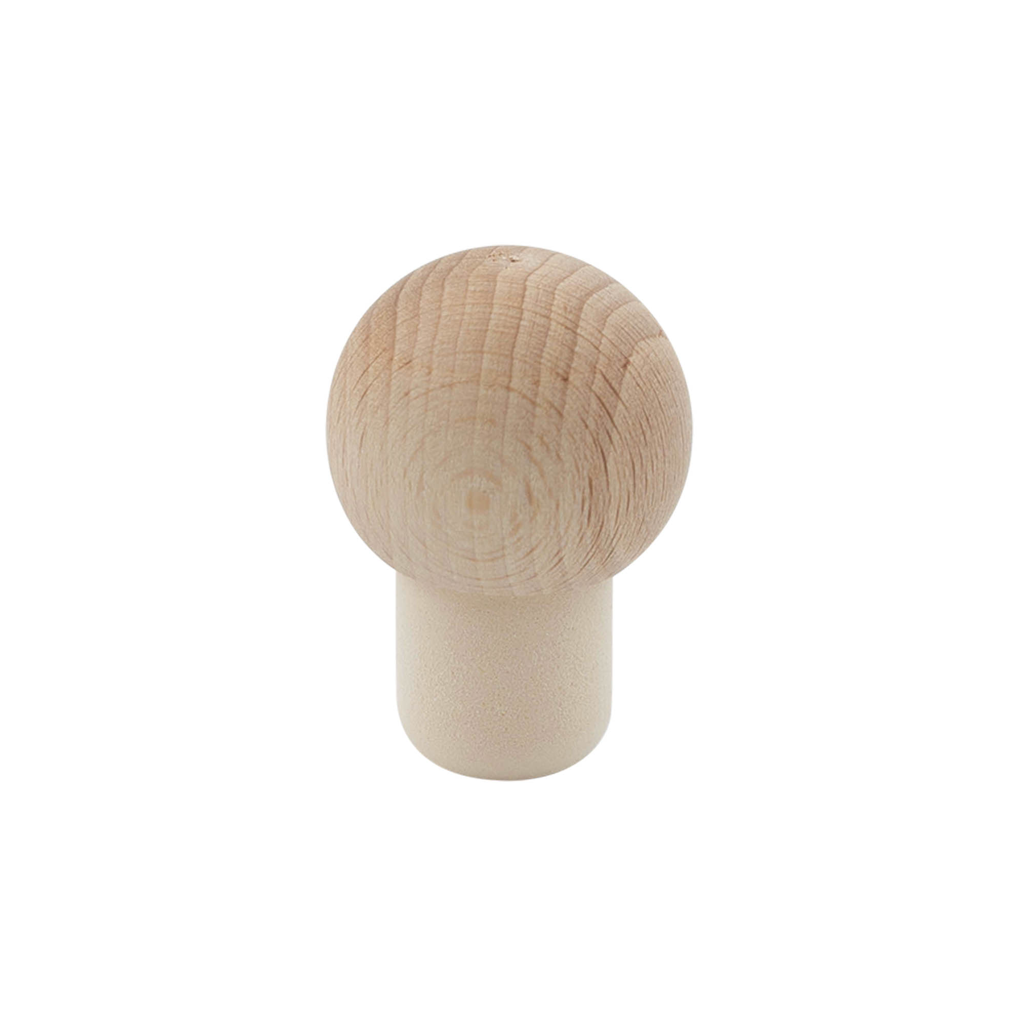 Bouchon à poignée 19 mm 'Sphère', bois/plastique, pour bouchage: bouchon