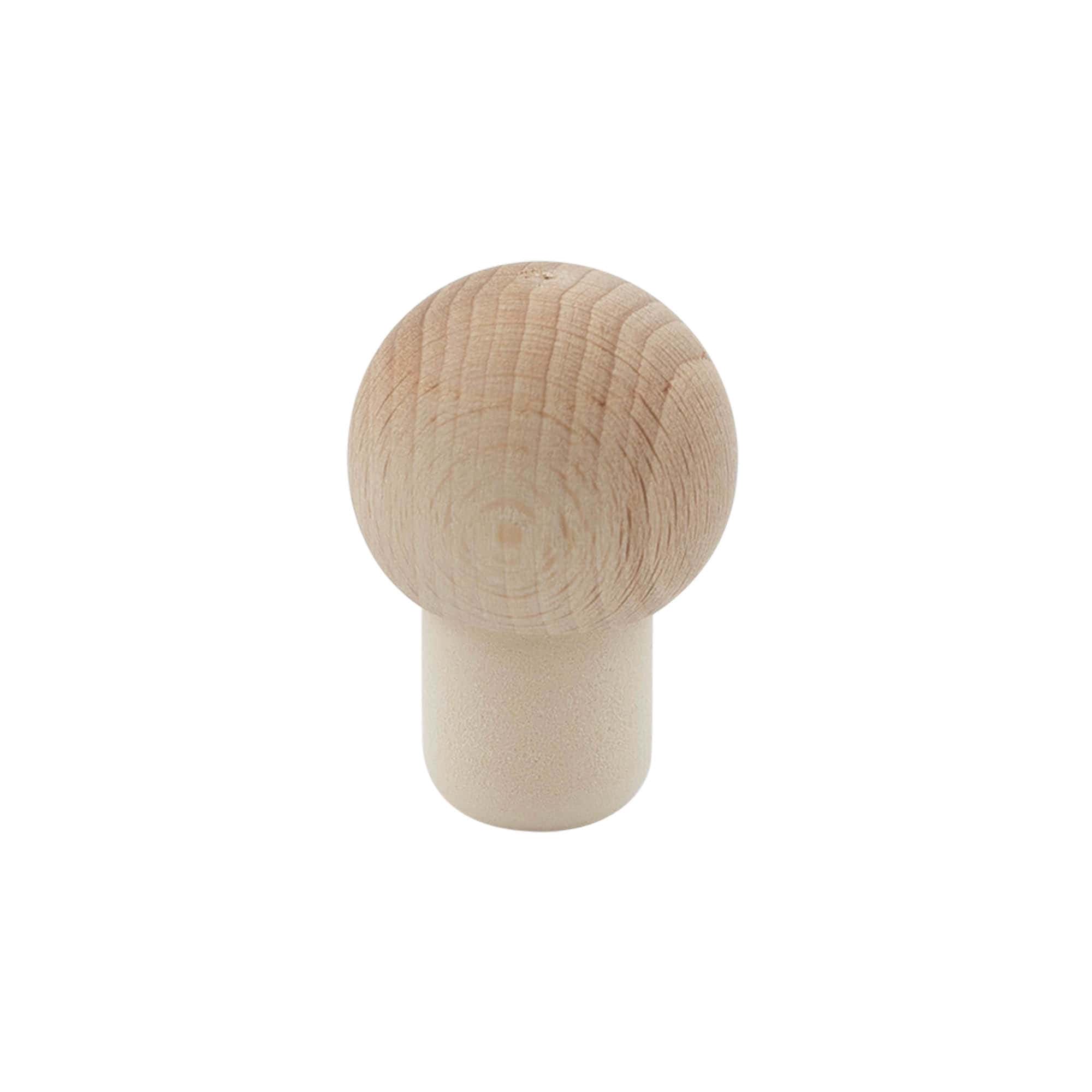 Bouchon à poignée 19 mm 'Sphère', bois/plastique, pour bouchage: bouchon