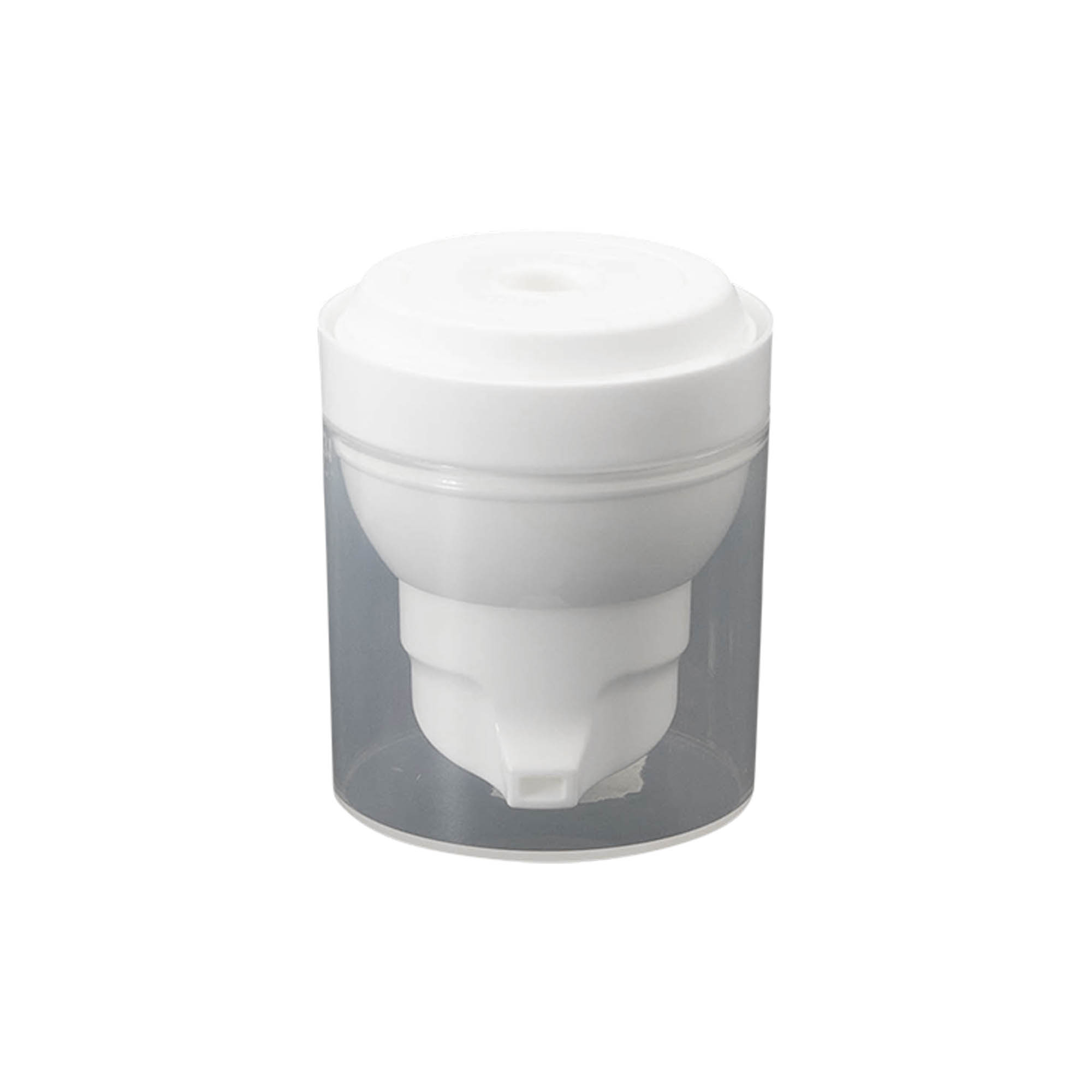 Flacon airless tête de pompe 'Mezzo', plastique PP, blanc Flacon airless tête de pompe 'Mezzo', plastique PP, blanc