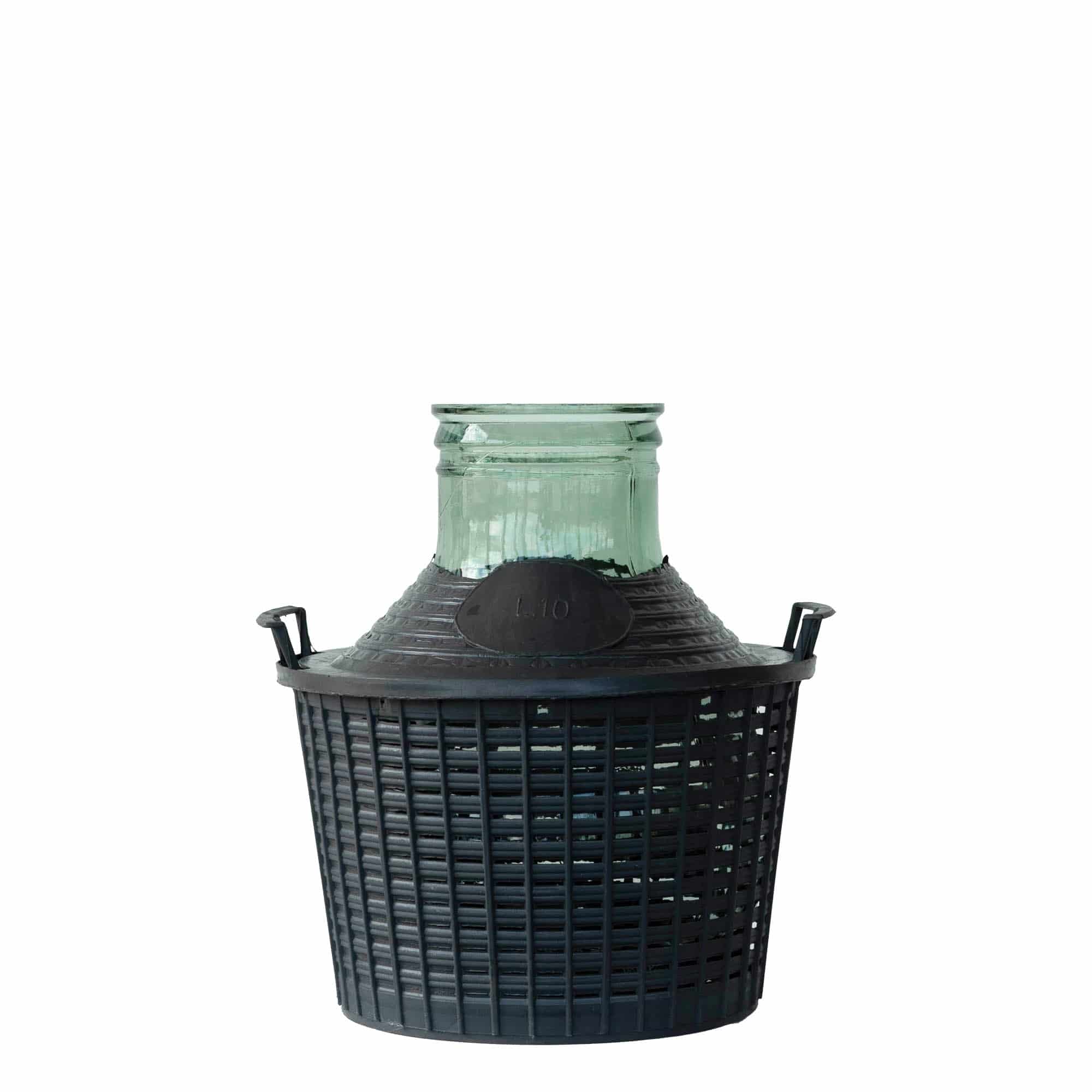 Dame-jeanne 10 l à col large, verre, bouchage: couvercle cloche