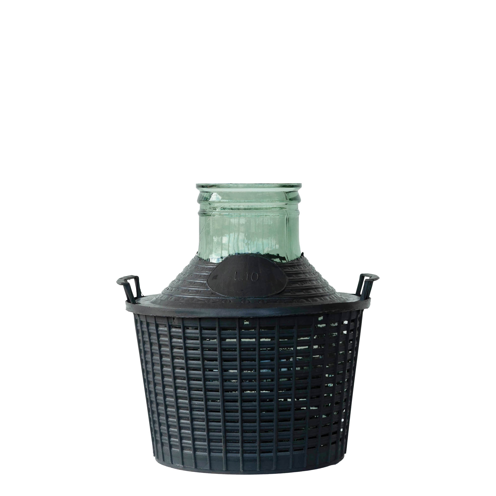 Dame-jeanne 10 l à col large, verre, bouchage: couvercle cloche Dame-jeanne 10 l à col large, verre, bouchage: couvercle cloche