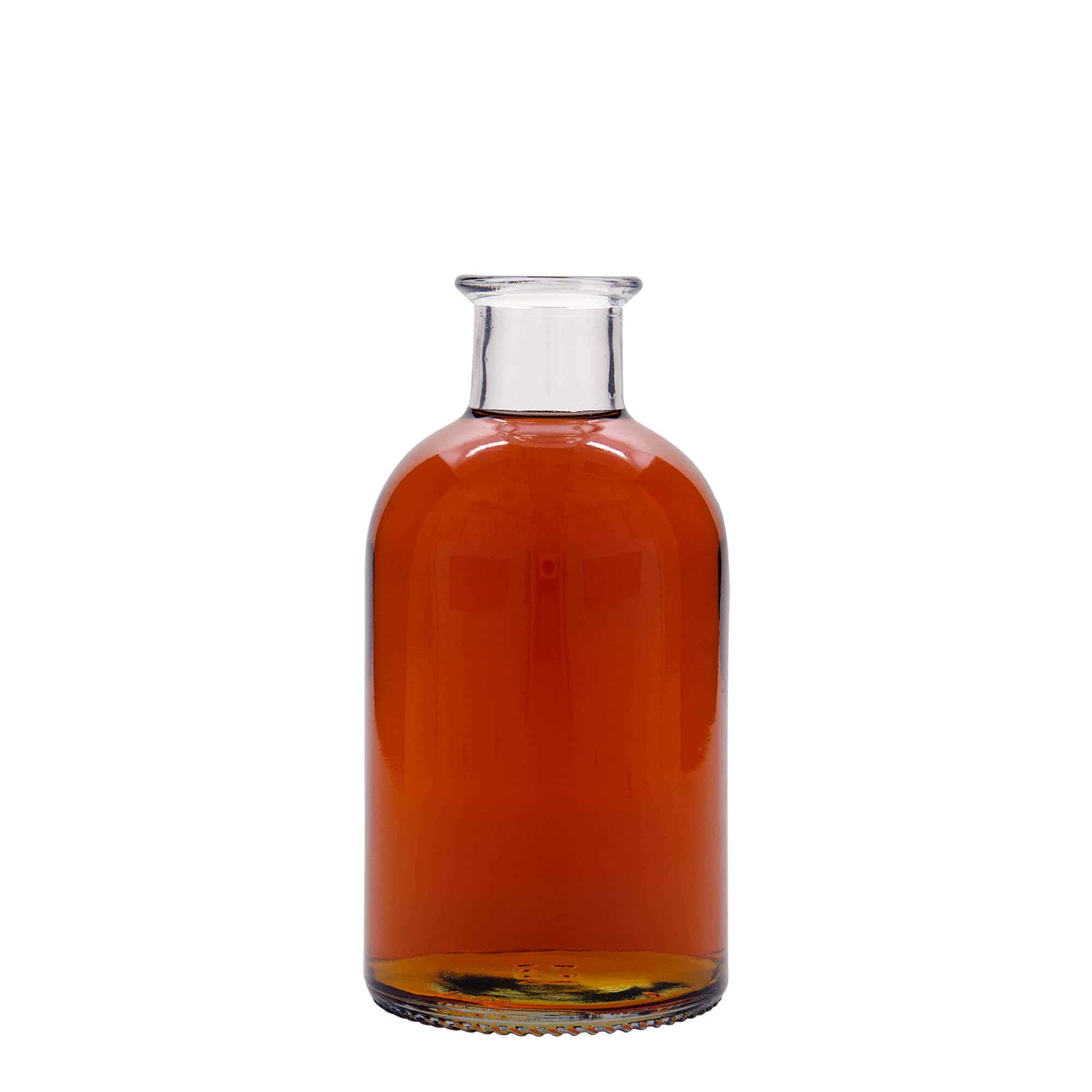 Bouteille en verre apothicaire 500 ml 'Italia', bouchage: bouchon