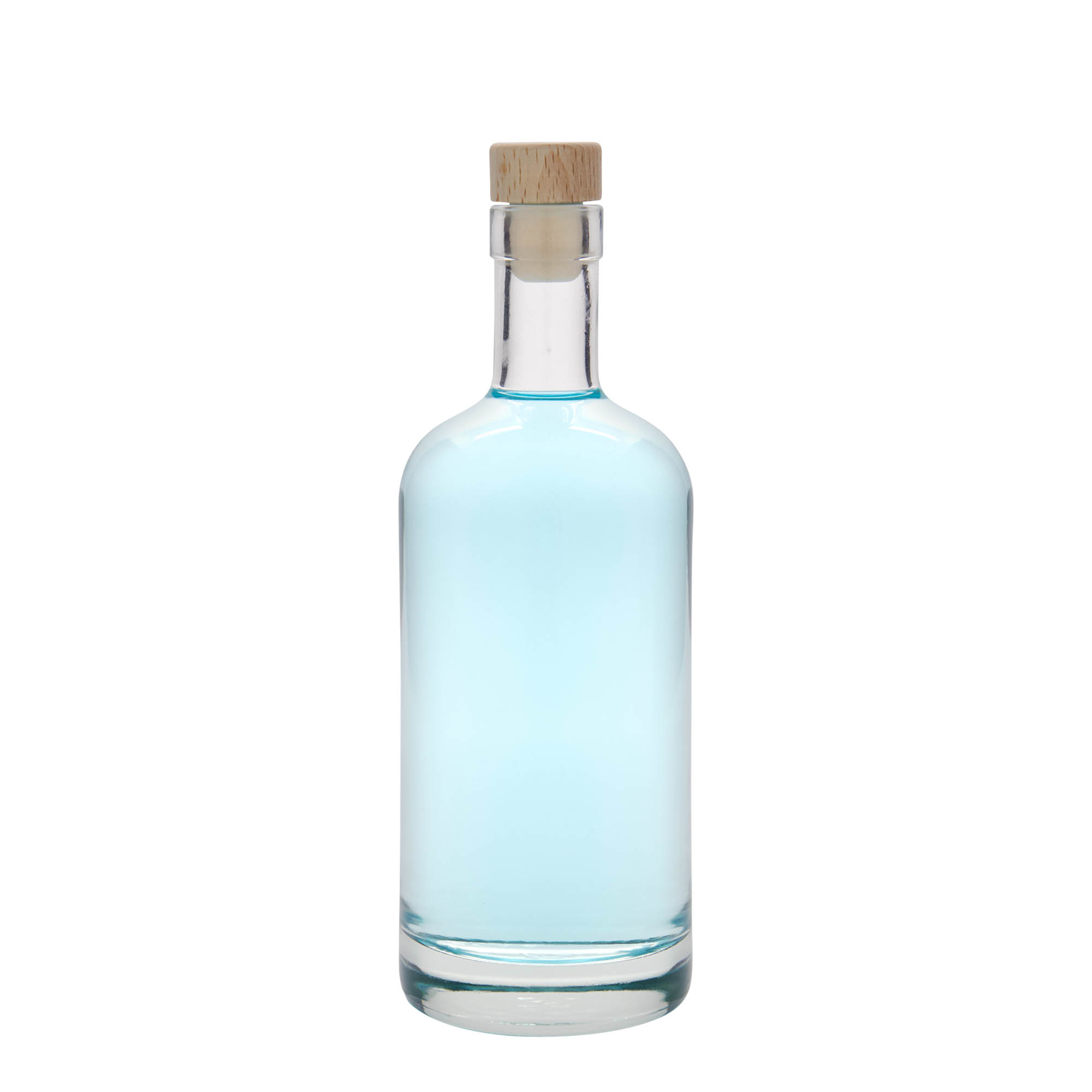 Glazen fles 'Linea Uno', 500 ml, monding: kurk Glazen fles 'Linea Uno', 500 ml, monding: kurk