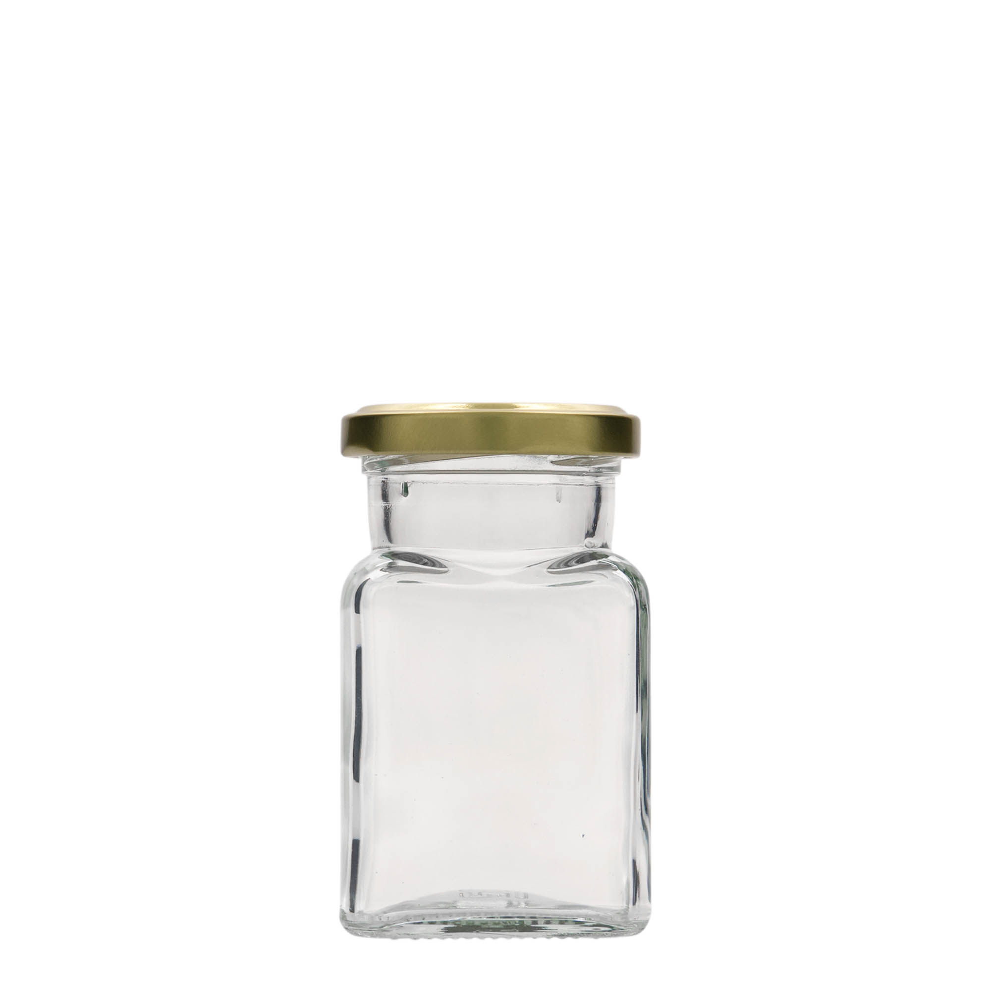 Vierkante pot, 150 ml, monding: twist-off (TO 53)