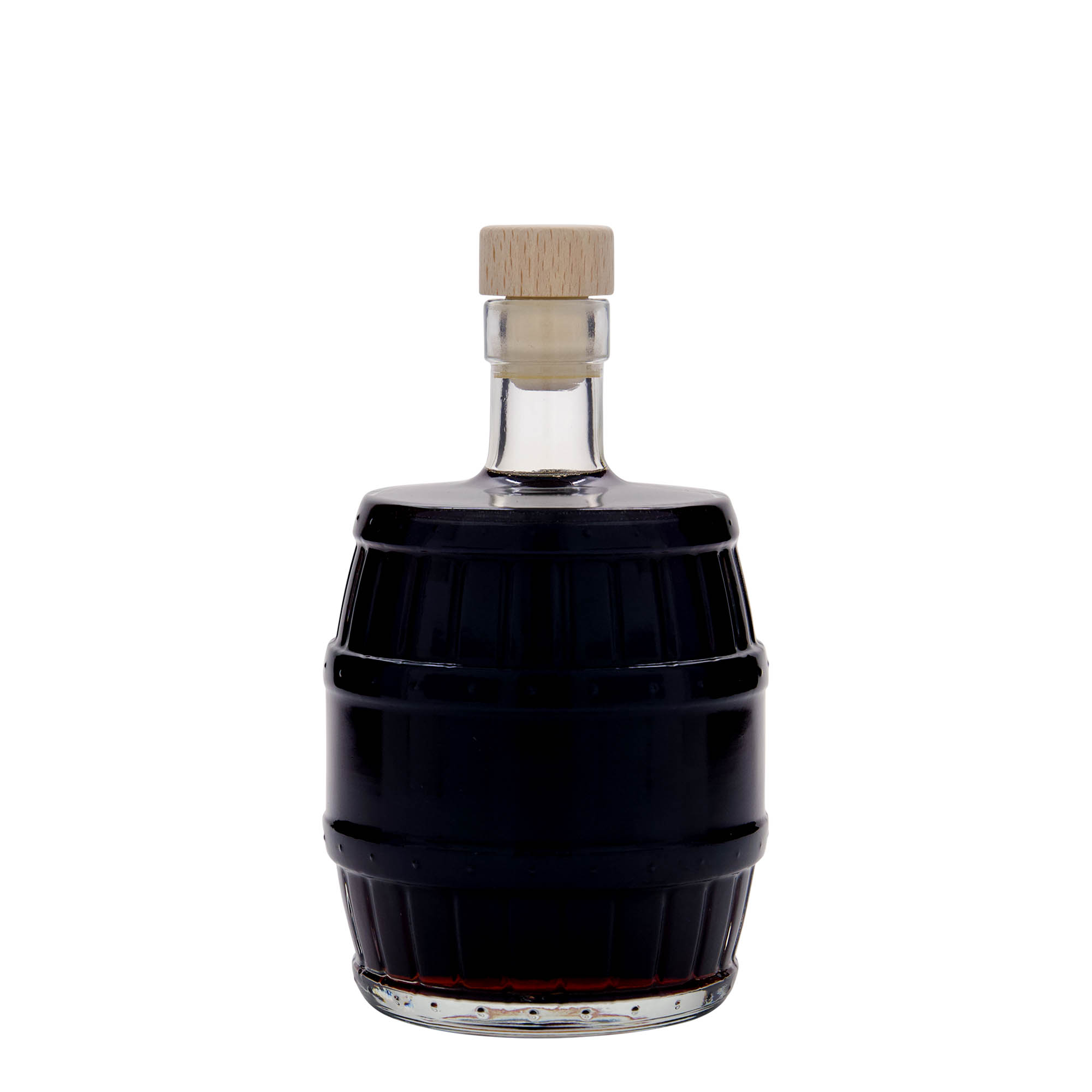 Glazen fles 'Vat', 500 ml, monding: kurk Glazen fles 'Vat', 500 ml, monding: kurk