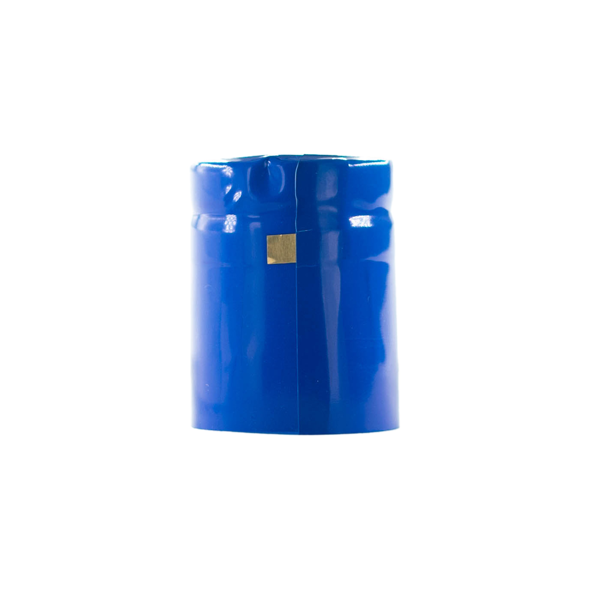 Krimpcapsule 32x41, pvc-kunststof, blauw Krimpcapsule 32x41, pvc-kunststof, blauw