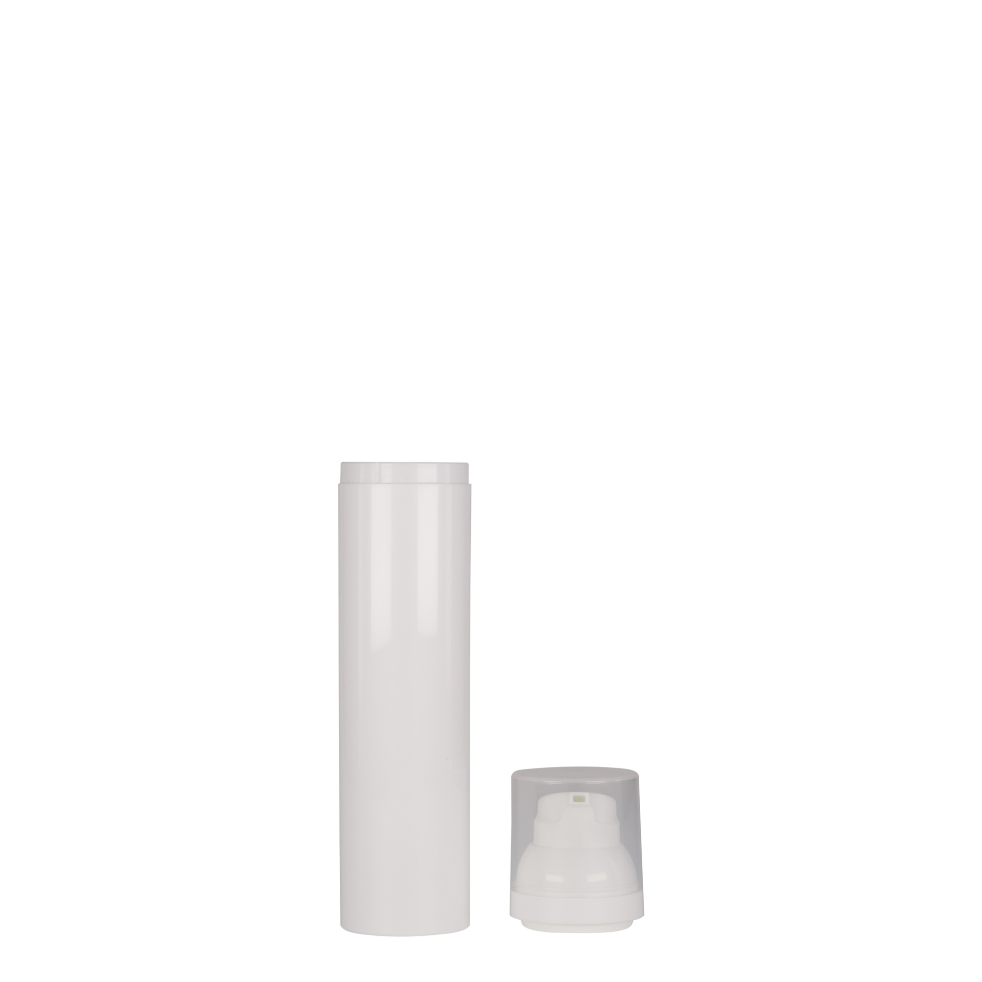Flacon airless 100 ml 'Mezzo', plastique PP, blanc Flacon airless 100 ml 'Mezzo', plastique PP, blanc