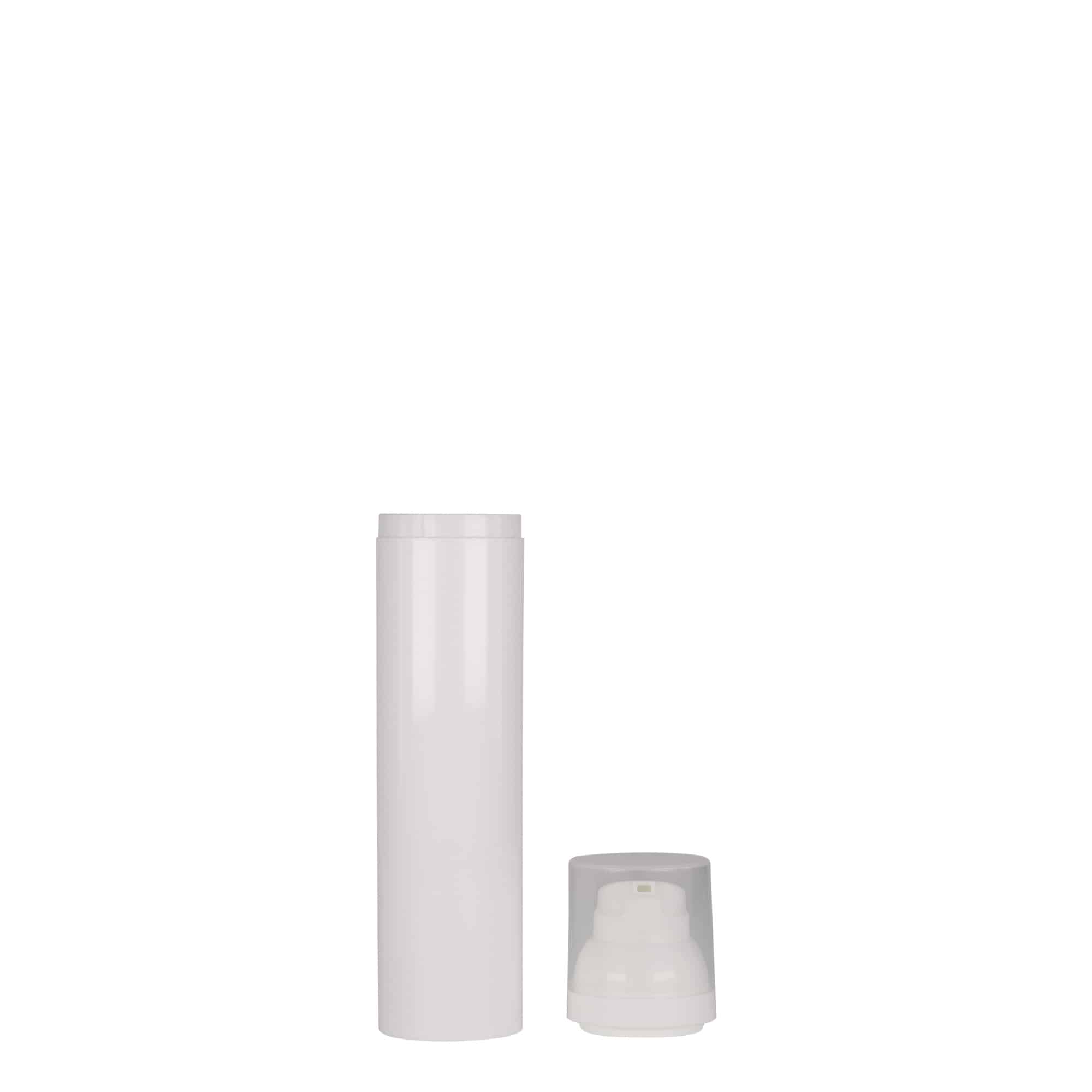 Flacon airless 100 ml « Mezzo », plastique PP, blanc