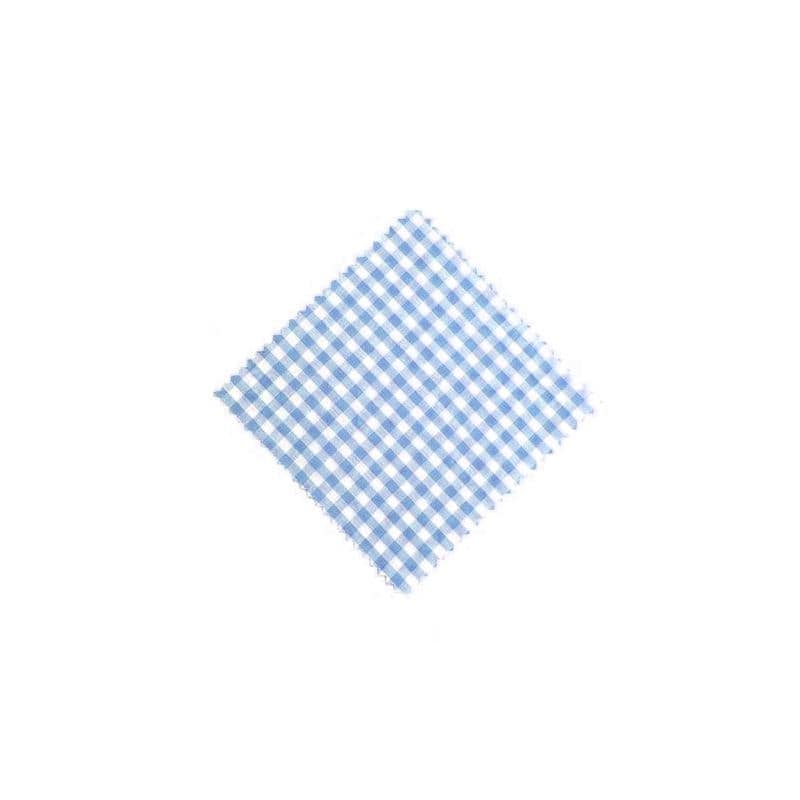 Napperon à carreaux 12x12, carré, tissu, bleu clair, bouchage: TO38-TO53 Napperon à carreaux 12x12, carré, tissu, bleu clair, bouchage: TO38-TO53