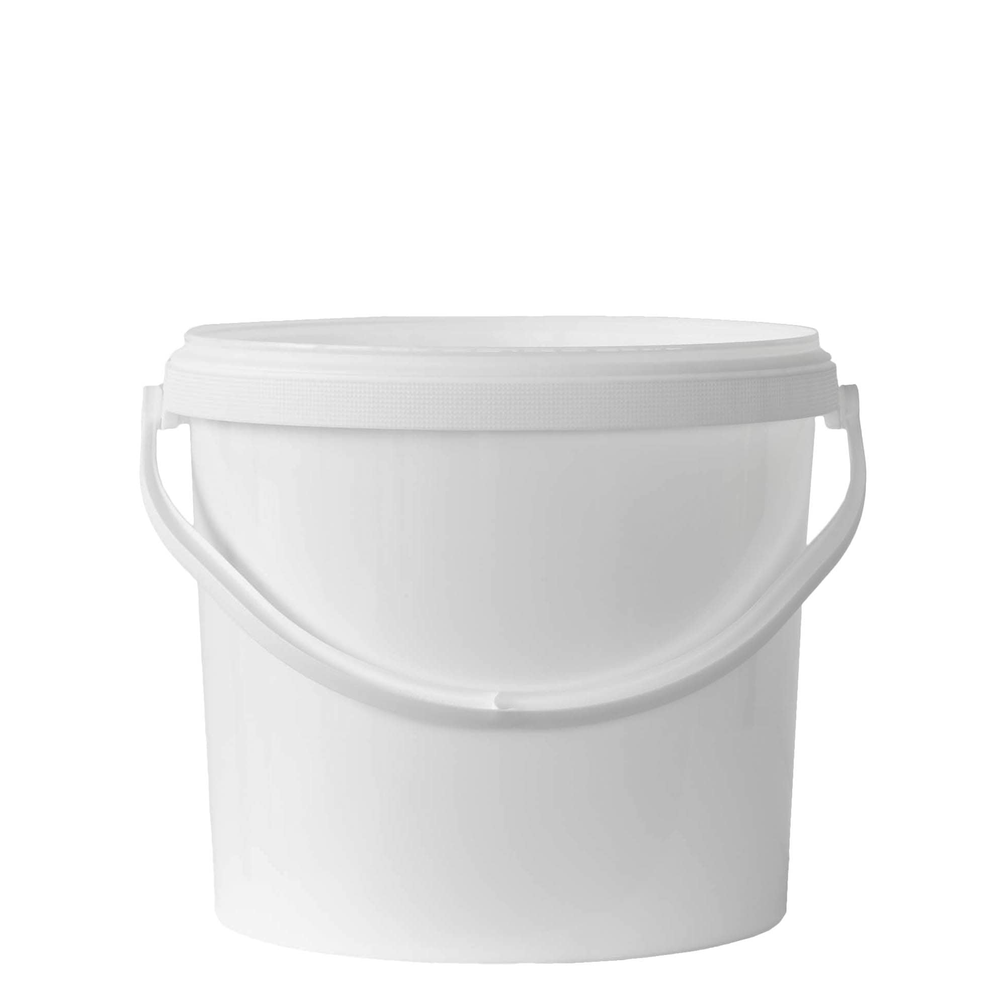 Seau 12,5 l, plastique PP, blanc