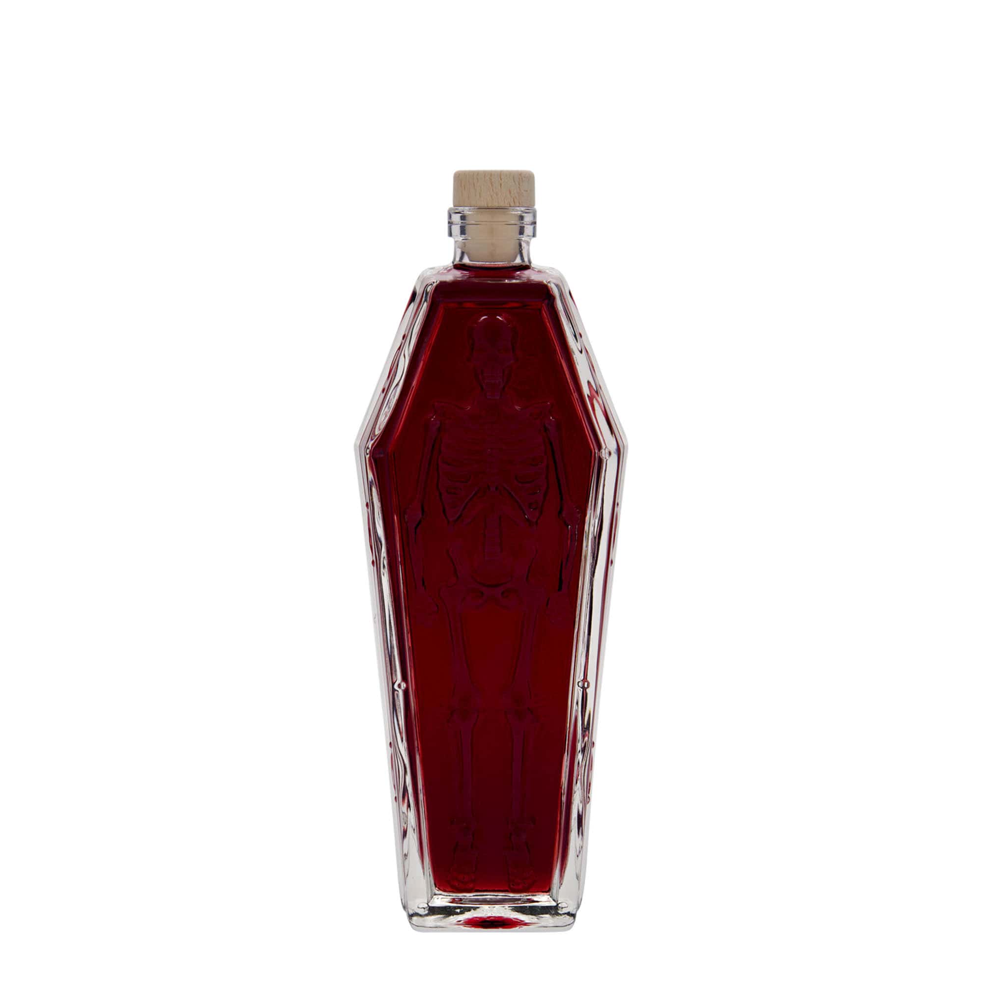 Bouteille en verre 200 ml 'Cercueil', bouchage: bouchon