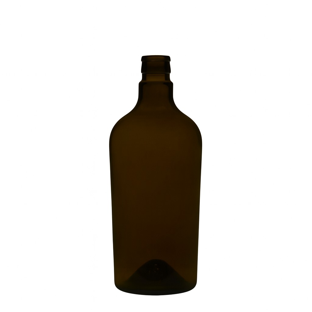 Bouteille de vinaigre / d’huile 750 ml 'Oleum', verre, vert antique, bouchage: DOP Bouteille de vinaigre / d’huile 750 ml 'Oleum', verre, vert antique, bouchage: DOP