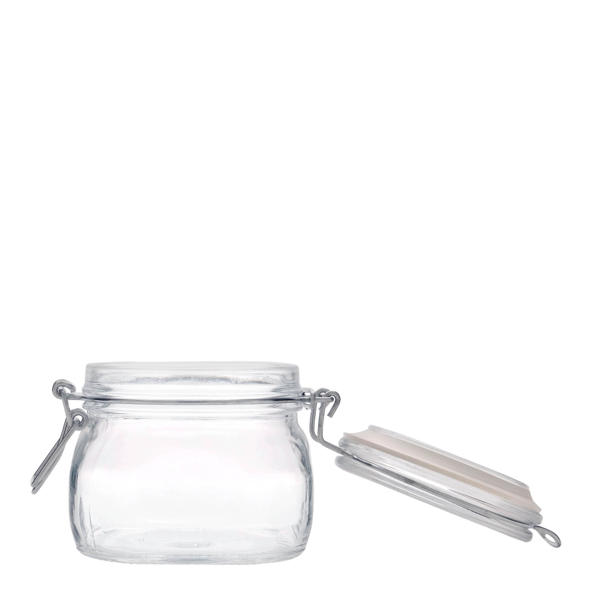 Bocal à fermeture mécanique 500 ml « Fido », carré, bouchage: bouchon mécanique