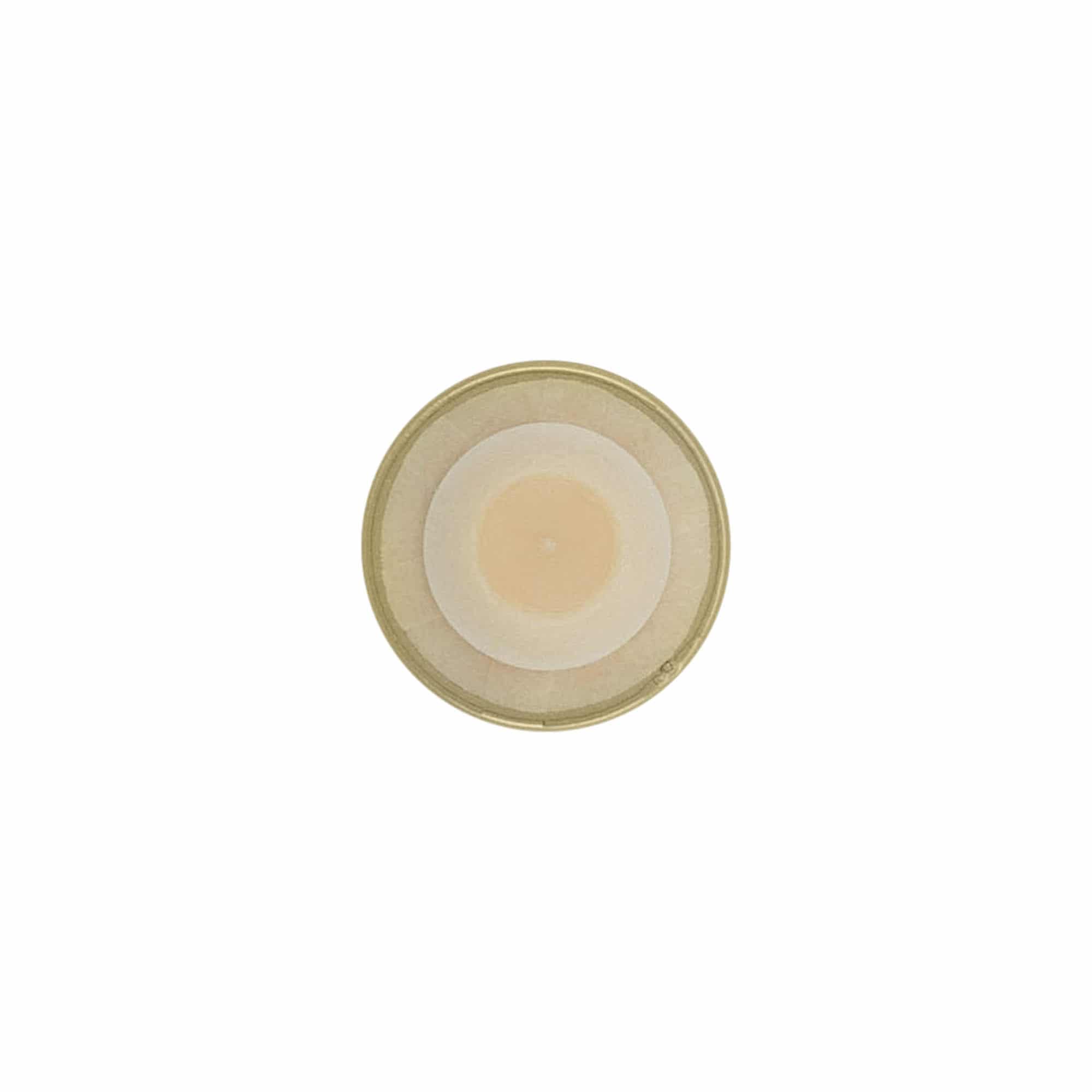 Bouchon à poignée 19 mm, plastique, doré, pour bouchage: bouchon