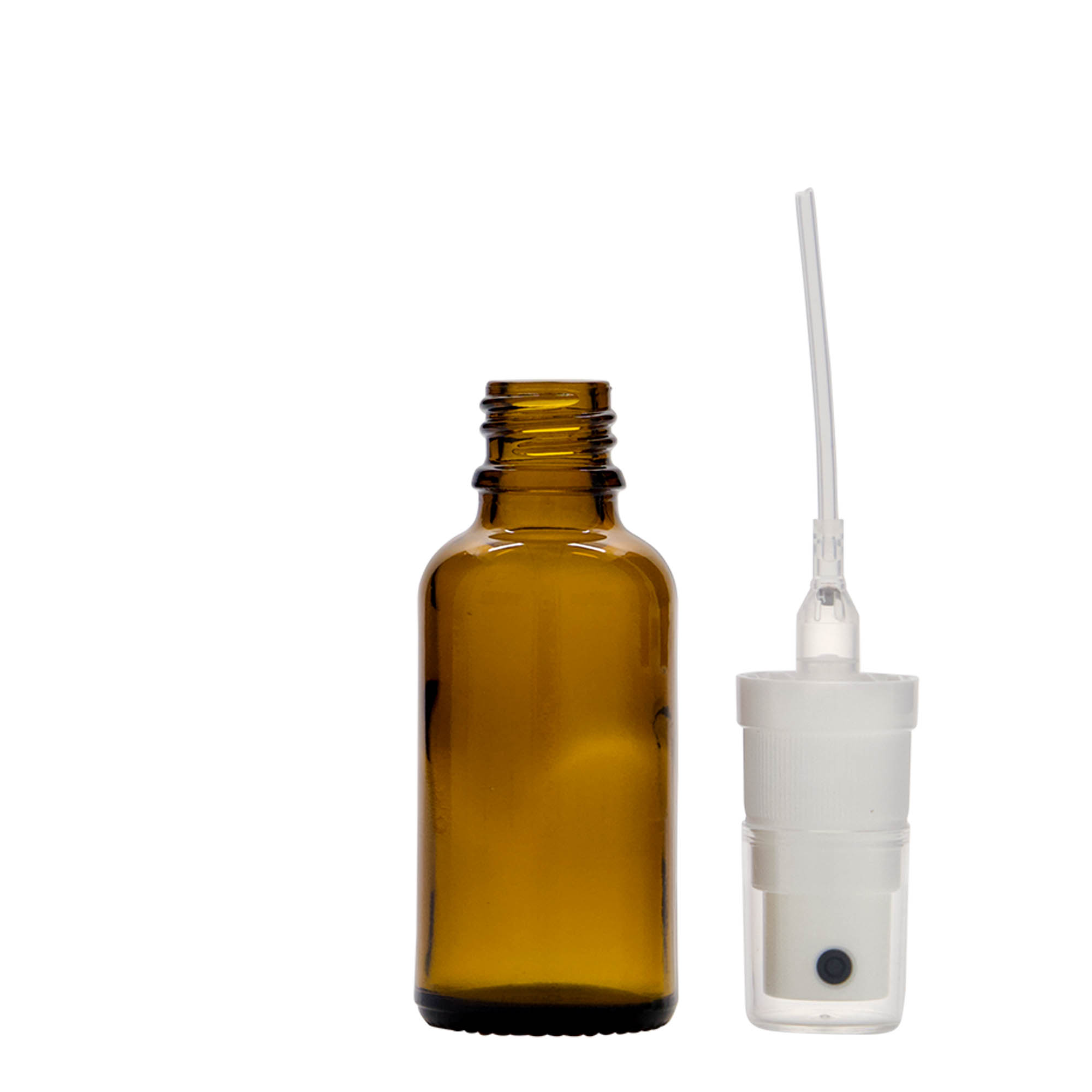 Flacon vaporisateur médical 30 ml, verre, brun, bouchage: DIN 18 Flacon vaporisateur médical 30 ml, verre, brun, bouchage: DIN 18