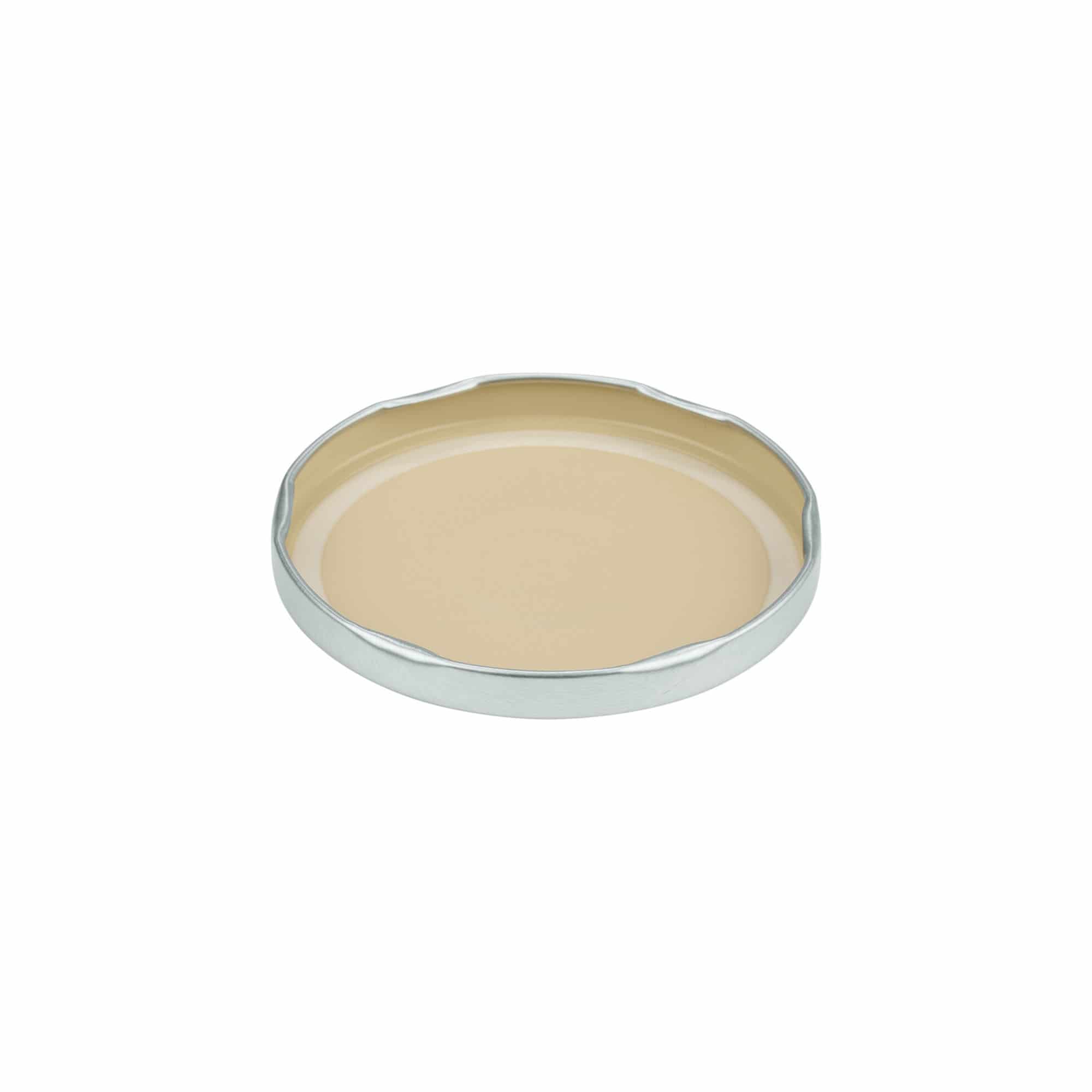 Couvercle Twist-Off, fer blanc, argenté, pour bouchage: TO 82