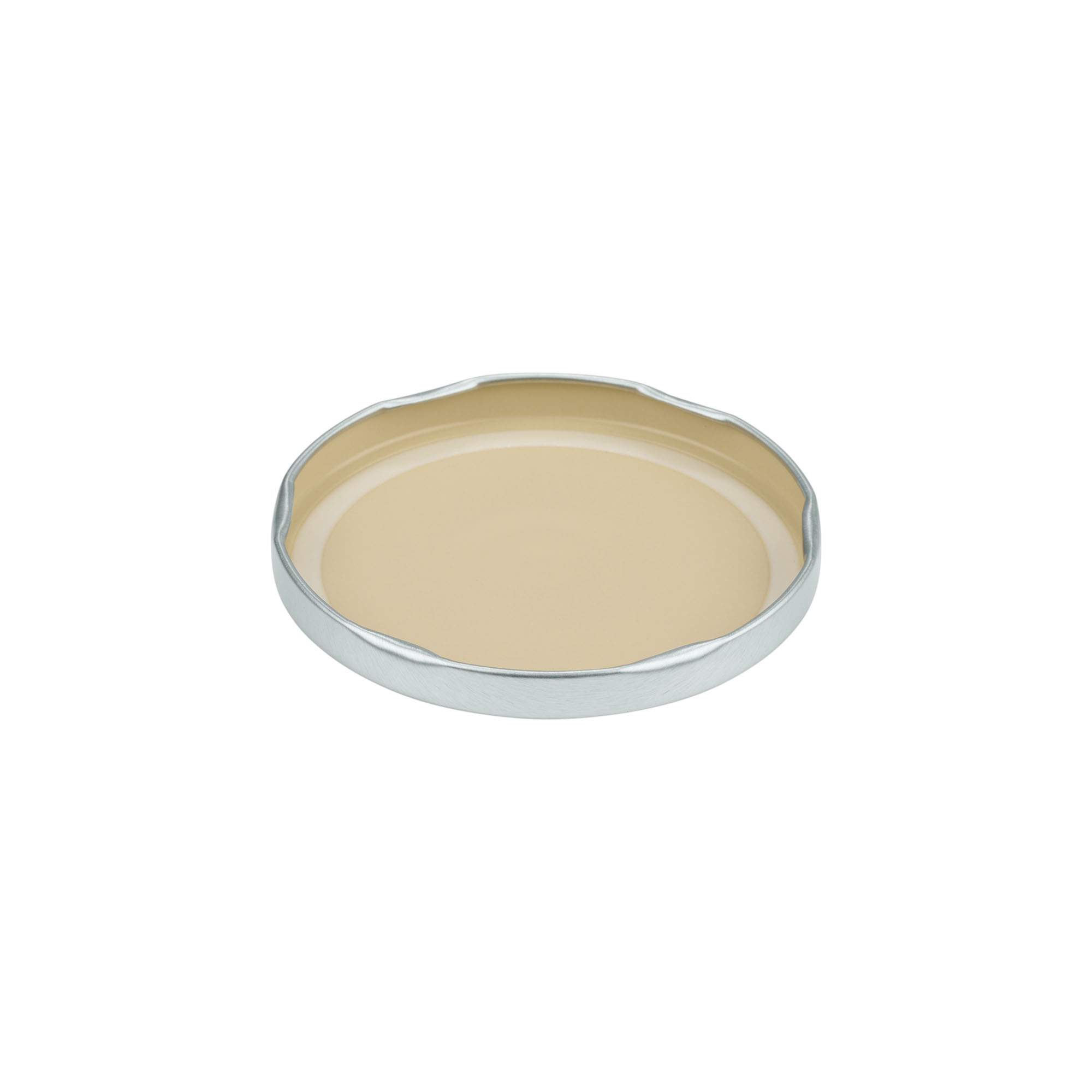 Twist-offdeksel, blik, zilver, voor monding: TO 82 Twist-offdeksel, blik, zilver, voor monding: TO 82