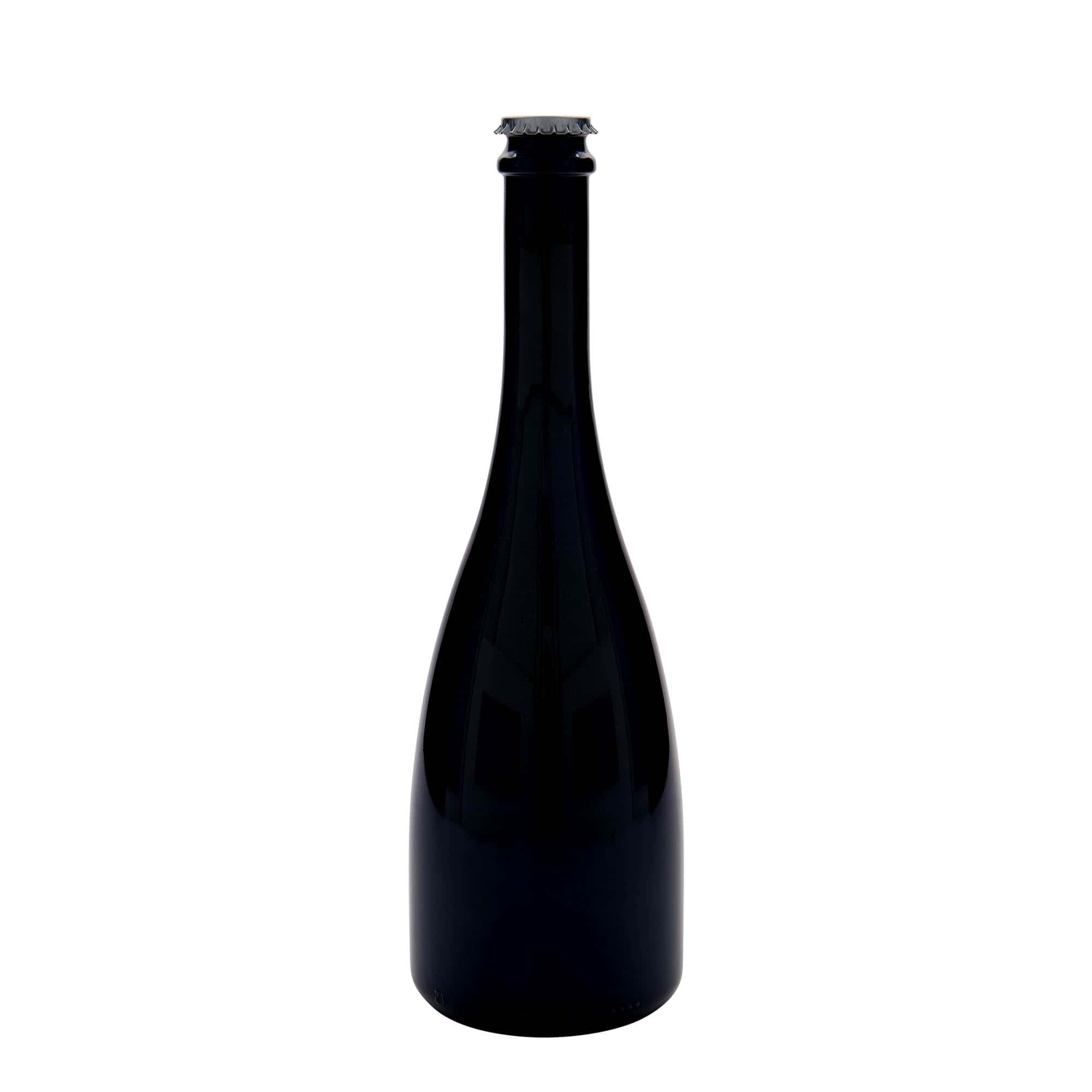 Bouteille de bière / de Champagne 750 ml « Tosca », verre, vert antique, bouchage: capsules couronnes